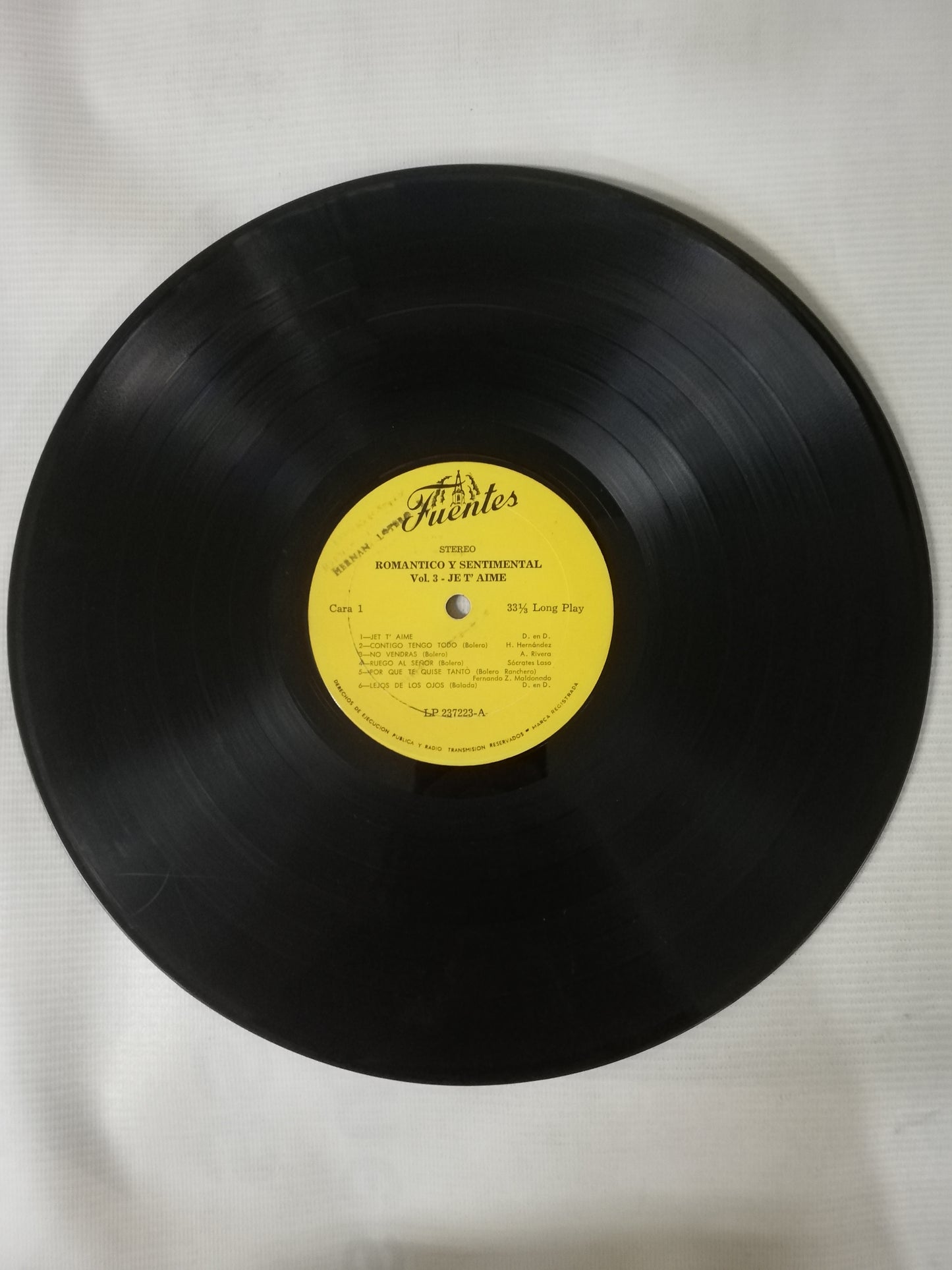 LP ROMANTICO Y SENTIMENTAL - ROMANTICO Y SENTIMENTAL VOL. III
