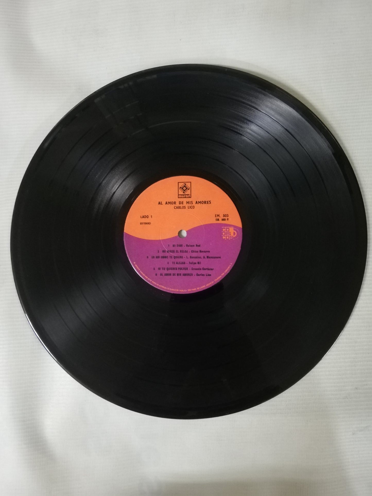 LP CARLOS LICO - AL AMOR DE MIS AMORES