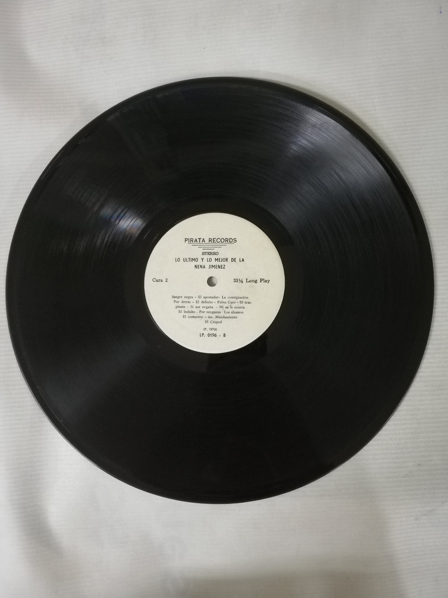 LP LA NENA JIMENEZ - LO ÚLTIMO Y LO MEJOR DE LA NENA JIMENEZ