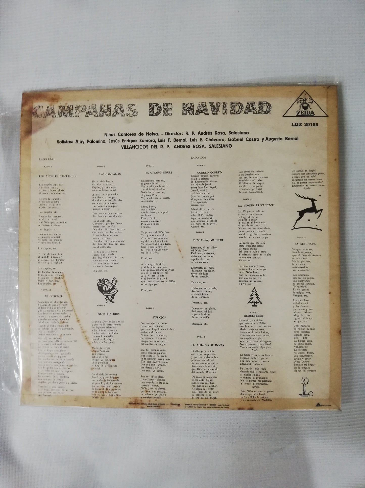 LP NIÑOS CANTORES DE NEIVA, DIRECTOR: P. ANDRES ROSA SALESIANO - CAMPANAS DE NAVIDAD