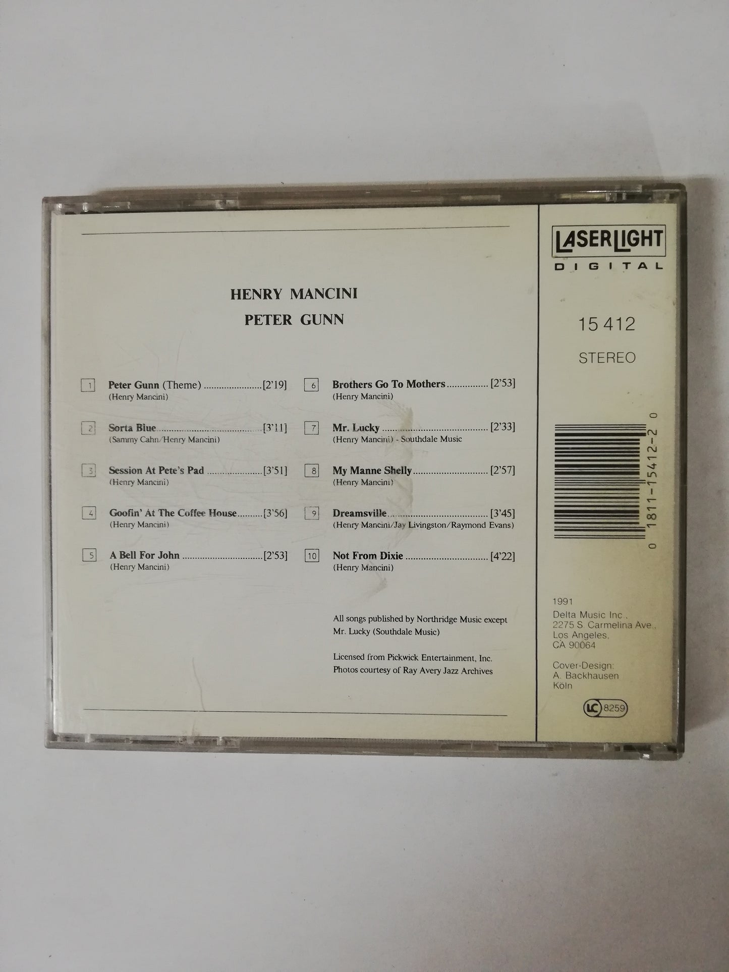 CD HENRY MANCINI / PETER GUNN - GREAT AMERICAN LEGENDS