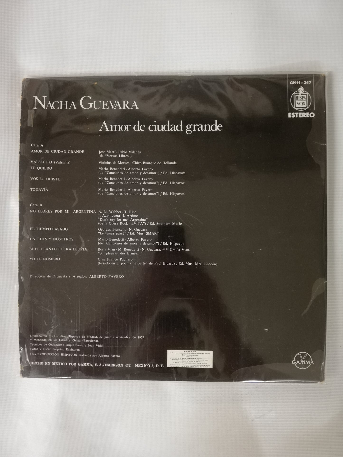 LP NACHA GUEVARA - AMOR DE CIUDAD GRANDE