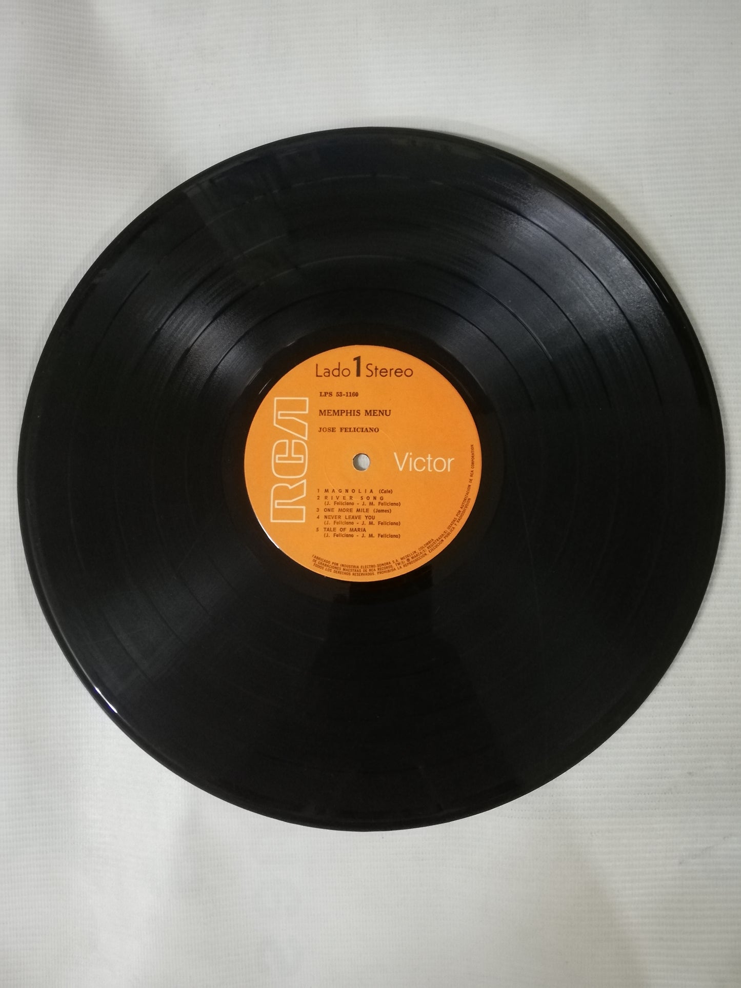 LP JOSÉ FELICIANO - MEMPHIS MENU