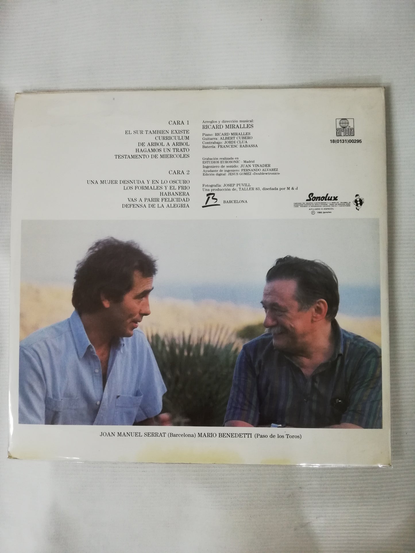 LP JOAN MANUEL SERRAT - EL SUR TAMBIEN EXISTE - LETRAS DE MARIO BENEDETTI