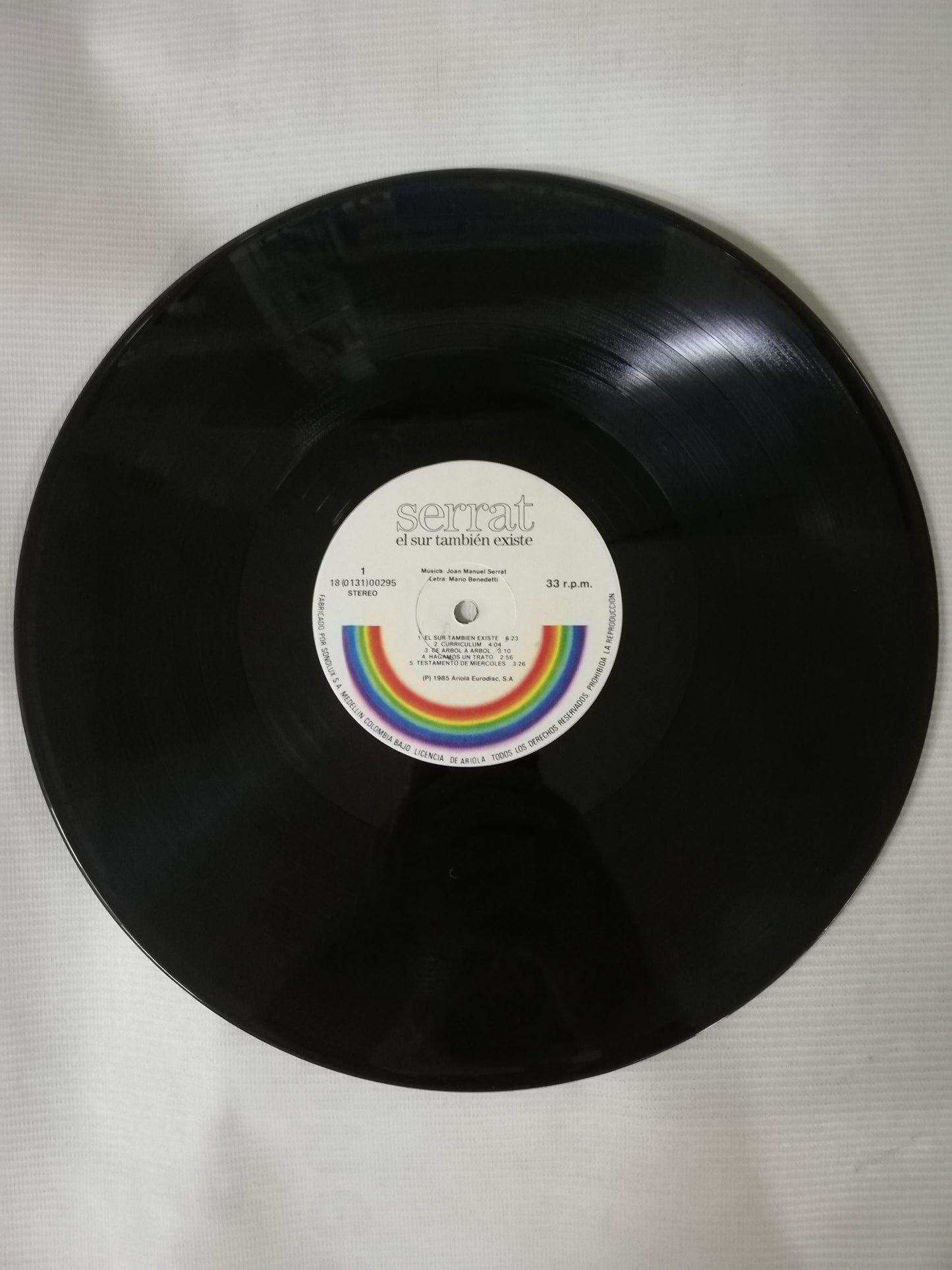 LP JOAN MANUEL SERRAT - EL SUR TAMBIEN EXISTE - LETRAS DE MARIO BENEDETTI