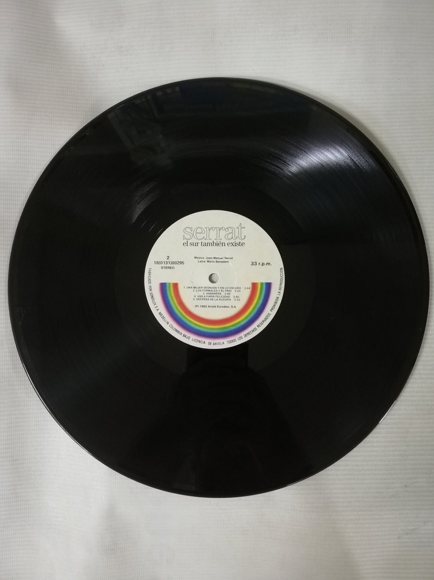 LP JOAN MANUEL SERRAT - EL SUR TAMBIEN EXISTE - LETRAS DE MARIO BENEDETTI