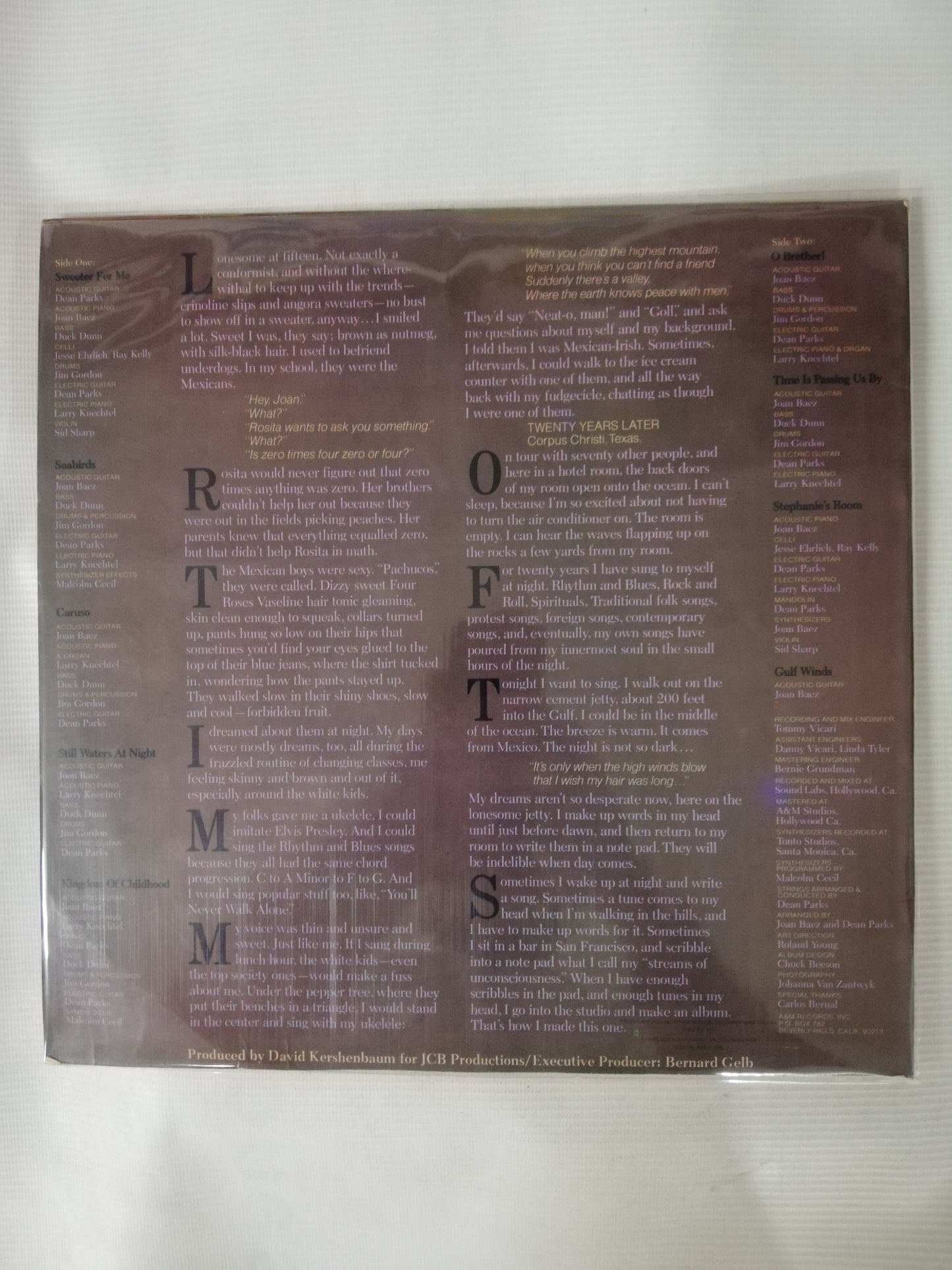 LP JOAN BAEZ - GULF WINDS