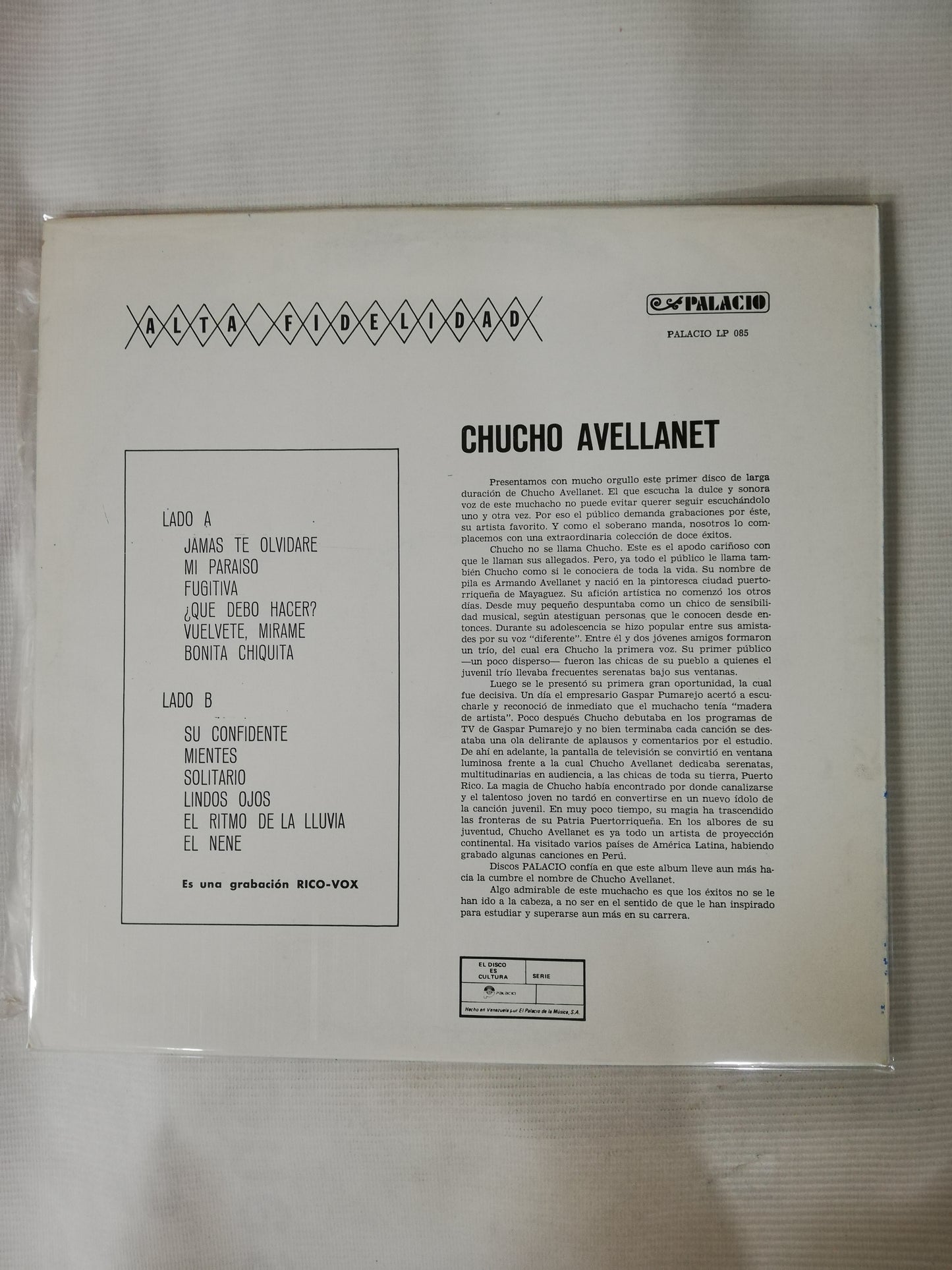 LP CHUCHO AVELLANET - CHUCHO AVELLANET