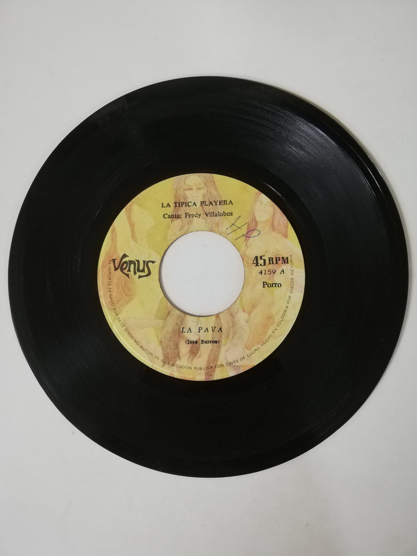 VINILO LA TIPICA PLAYERA - LA PAVA / OBRERO Y CAMPESINO