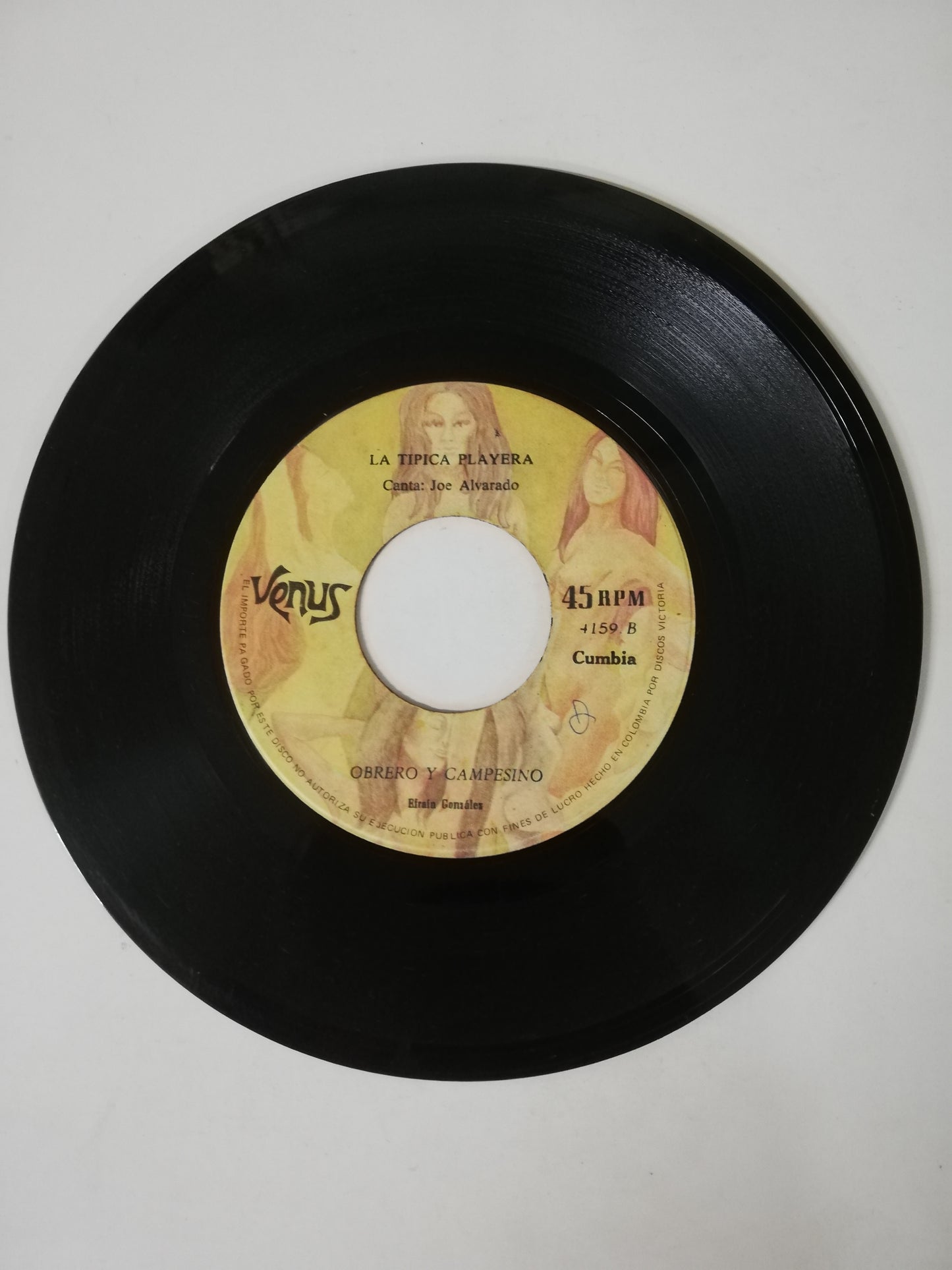 VINILO LA TIPICA PLAYERA - LA PAVA / OBRERO Y CAMPESINO