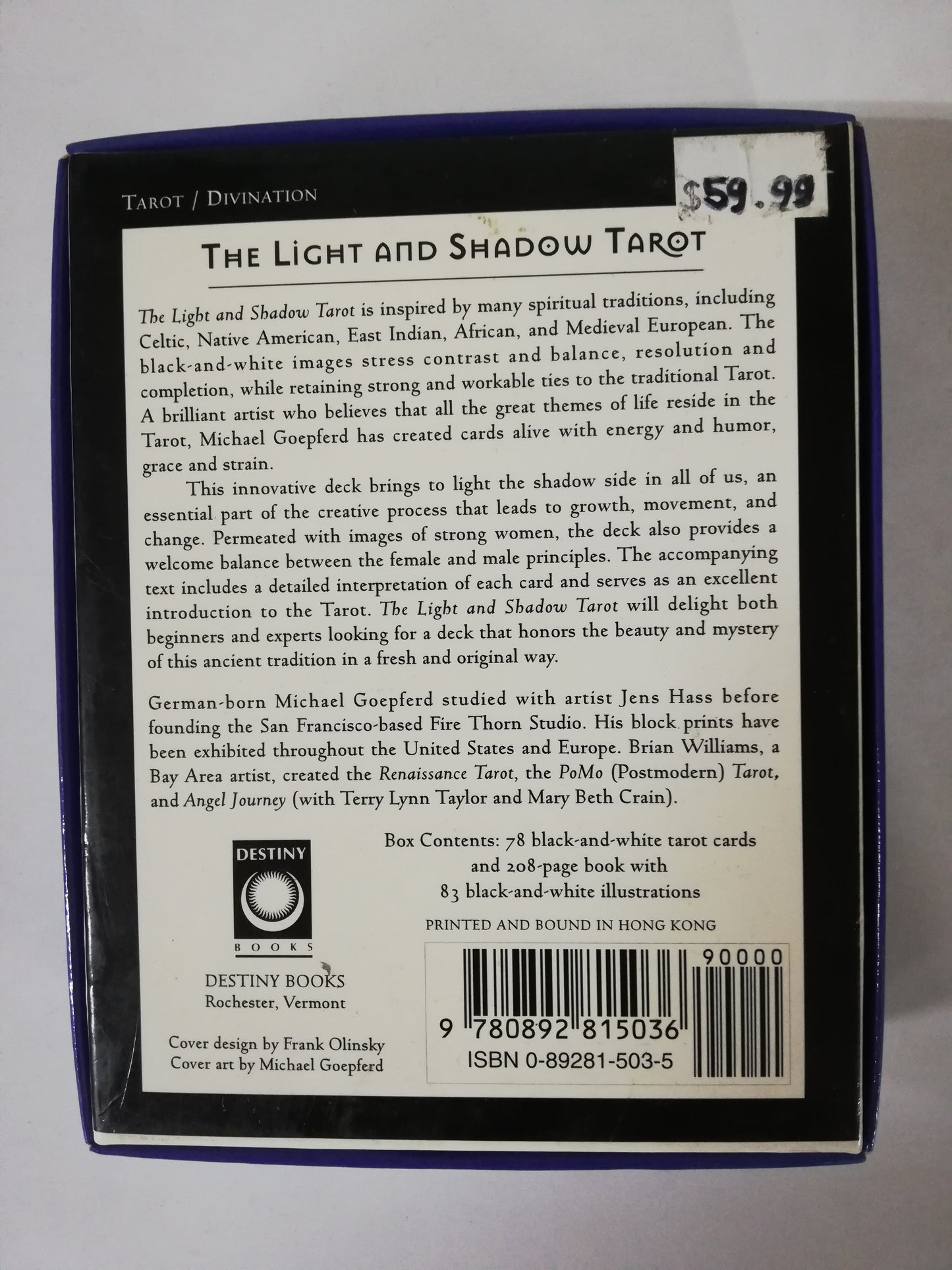THE LIGHT AND SHADOW TAROT - BRIAN WILLIAMS AND MICHAEL COEFERD
