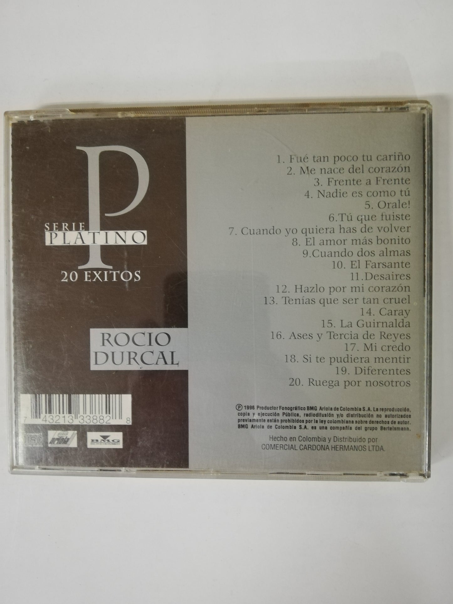 CD ROCIO DURCAL - SERIE PLATINO 20 EXITOS