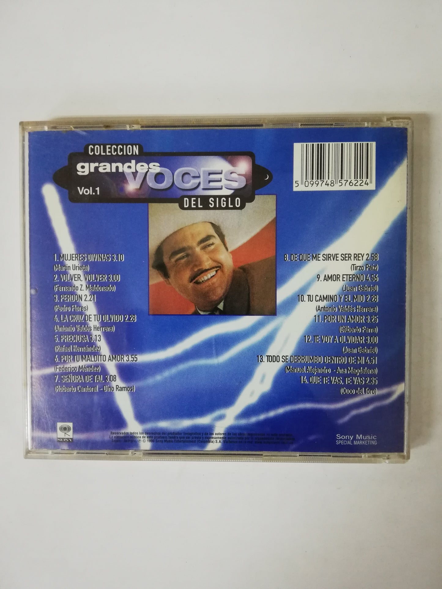 CD VICENTE FERNANDEZ - COLECCIÓN GRANDES VOCES DEL SIGLO VOL. 1