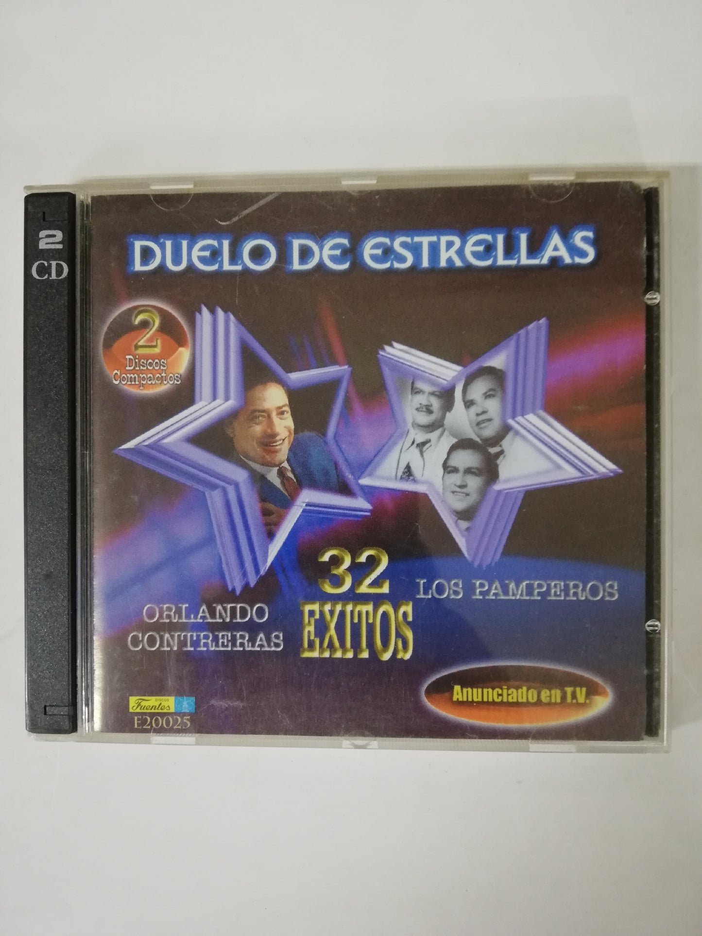 CD ORLANDO CONTRERAS / LOS PAMPEROS - DUELO DE ESTRELLAS: 32 EXITOS - CD X 2