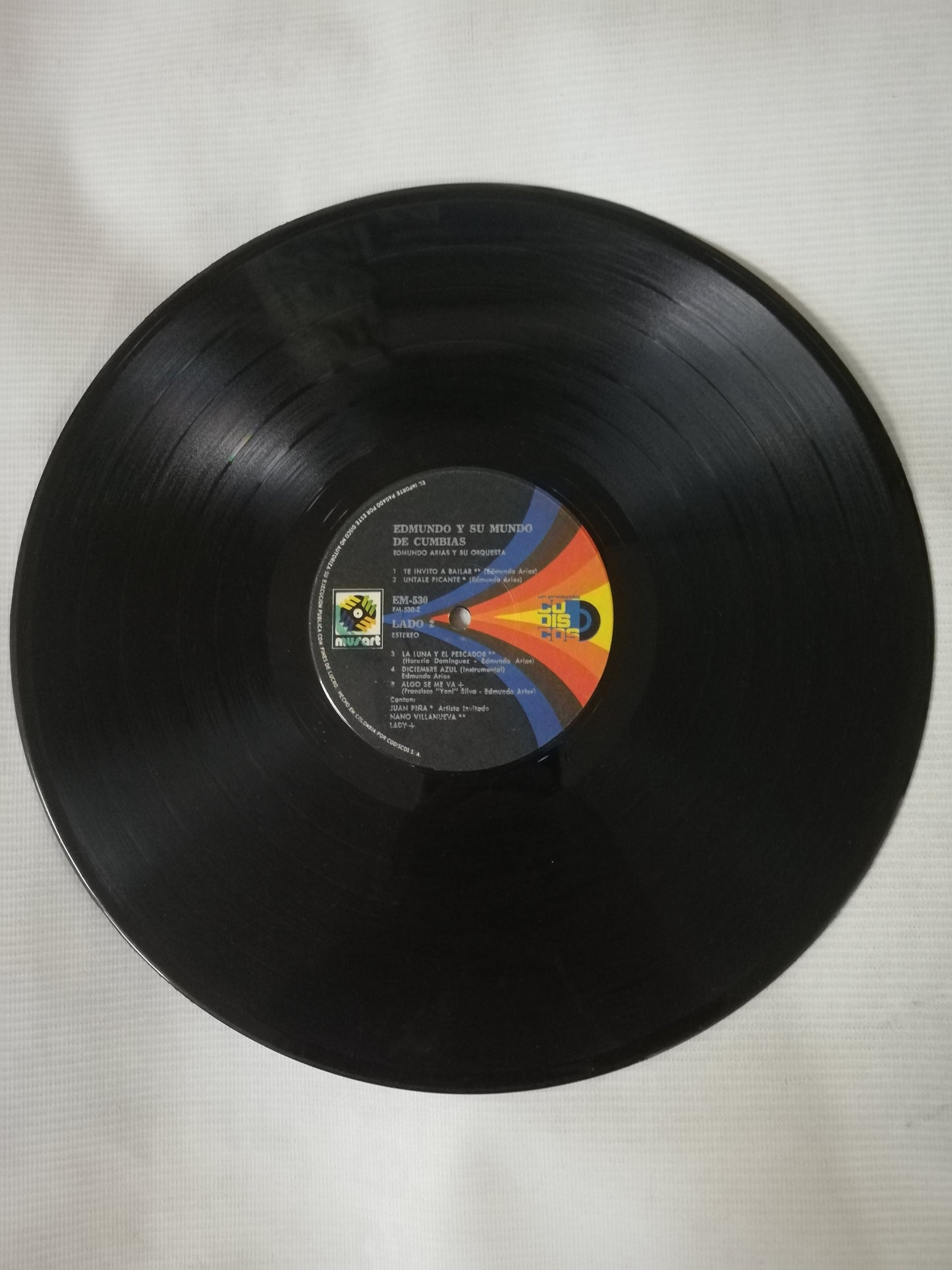 LP EDMUNDO ARIAS Y SU ORQUESTA - EDMUNDO Y SU MUNDO DE CUMBIAS