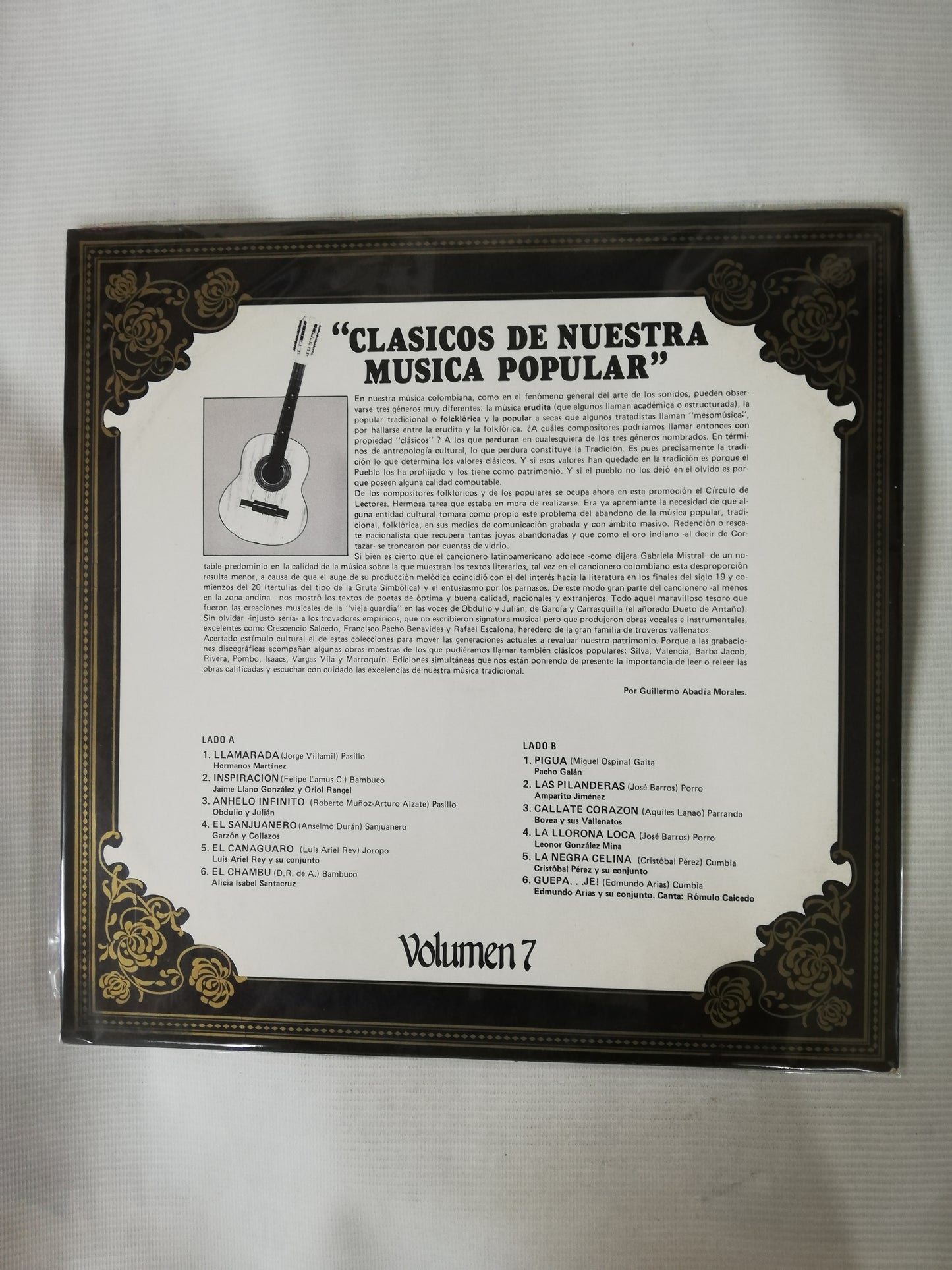LP JOYAS DE LA MÚSICA COLOMBIANA - JOYAS DE LA MÚSICA COLOMBIANA VOL. 7