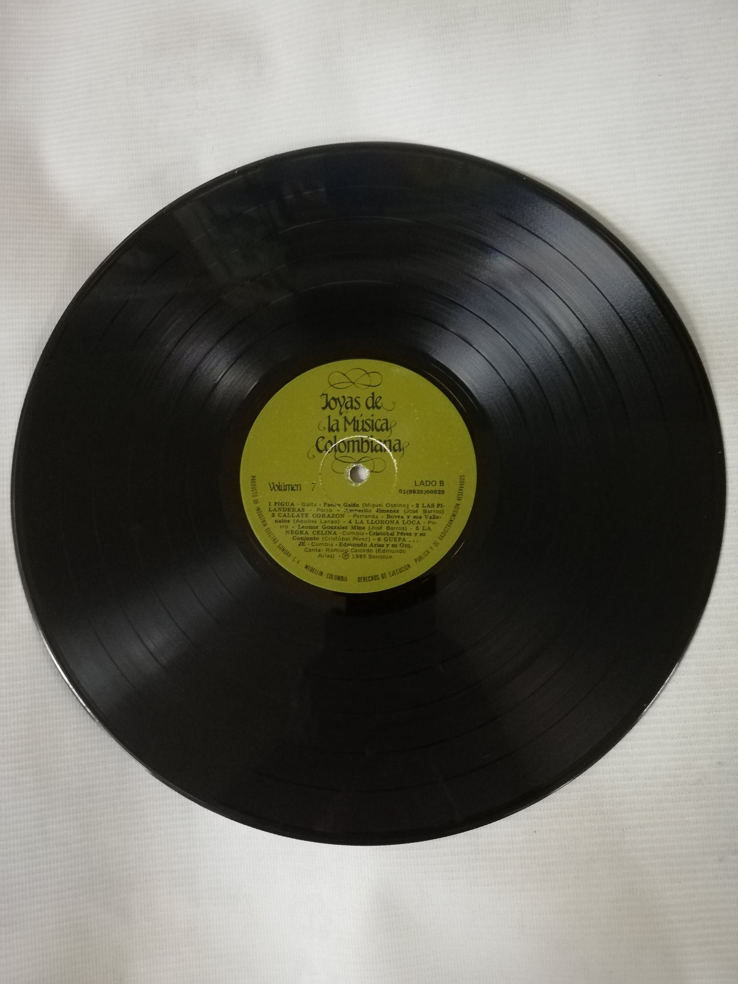 LP JOYAS DE LA MÚSICA COLOMBIANA - JOYAS DE LA MÚSICA COLOMBIANA VOL. 7