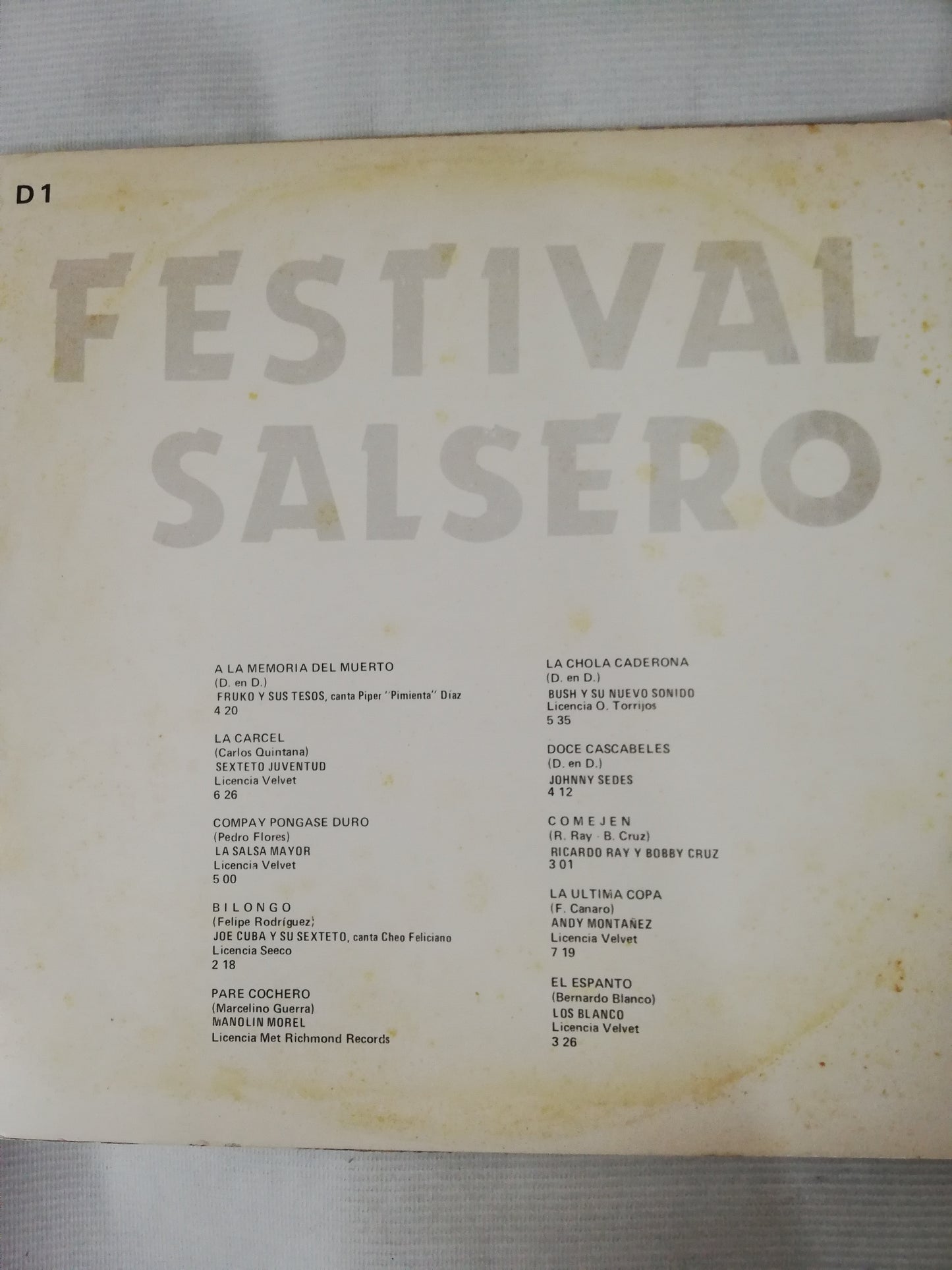 LP FESTIVAL SALSERO - VARIOS INTÉRPRETES - VINYL X 3