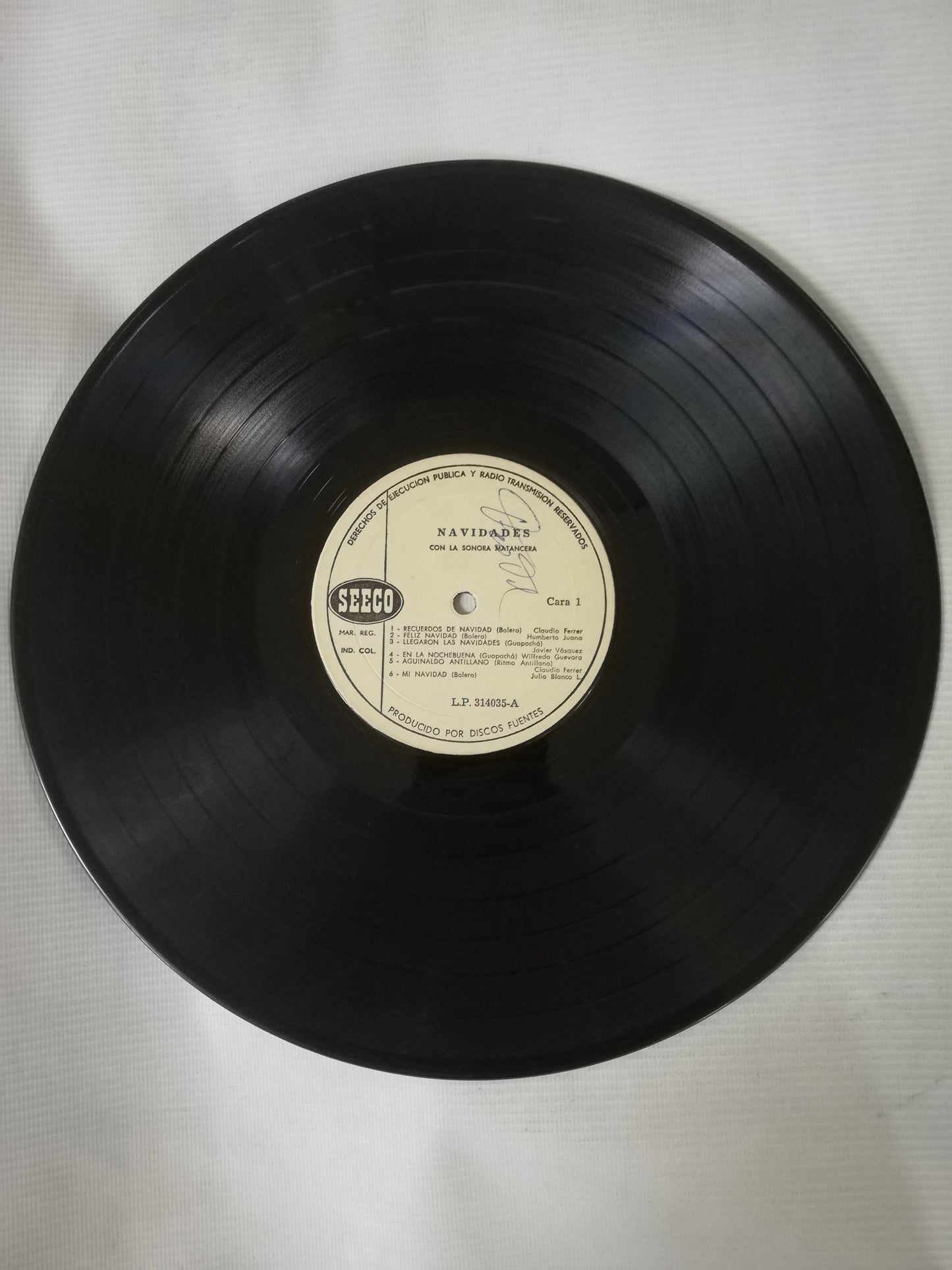 LP LA SONORA MATANCERA - NAVIDADES CON LA SONORA MATANCERA