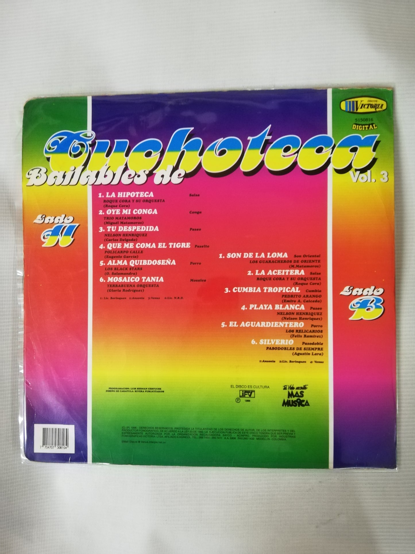 LP BAILABLES DE CUCHOTECA - BAILABLES DE CUCHOTECA VOL. 3