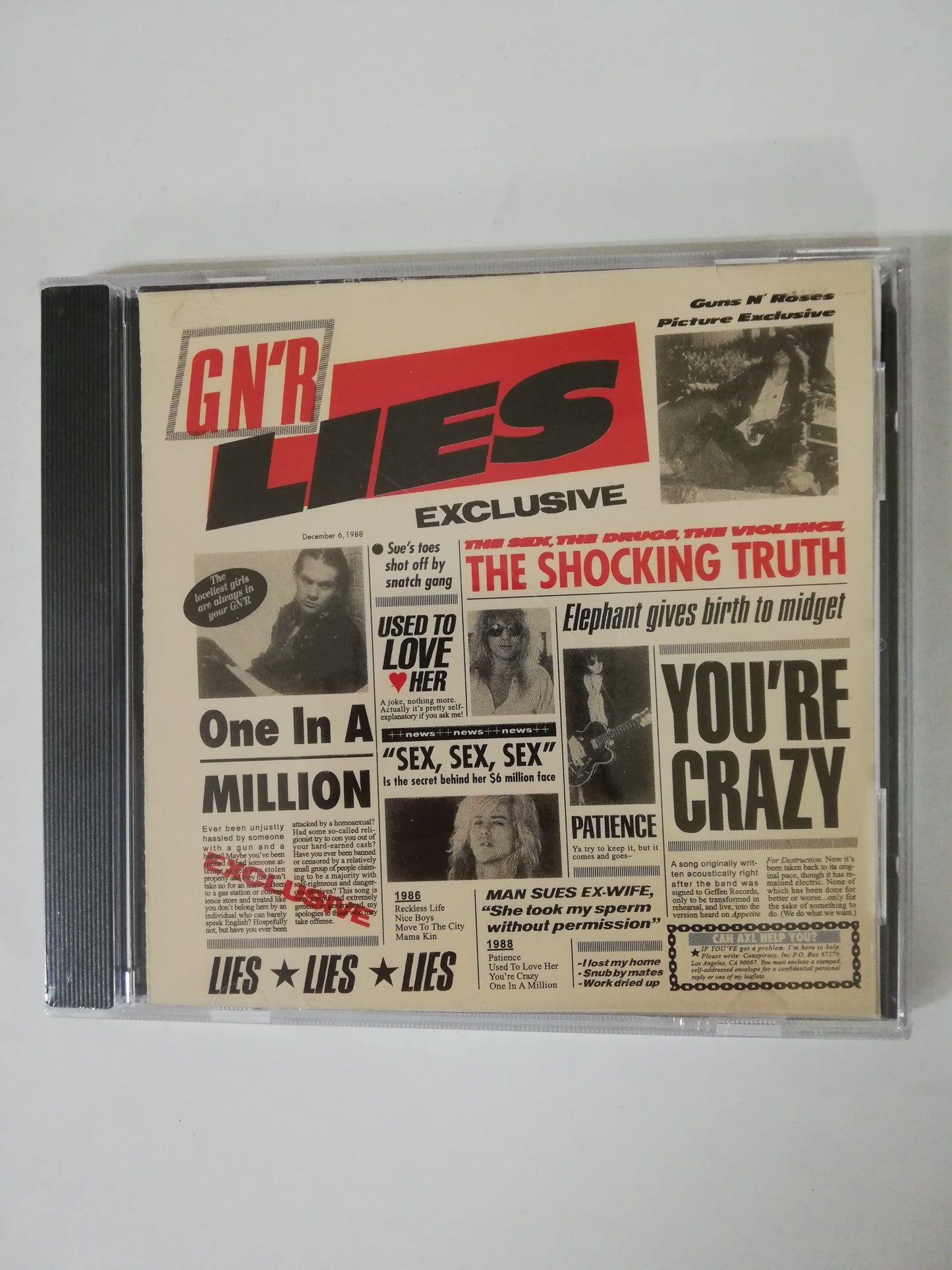 CD GUNS AND ROSES - LIES