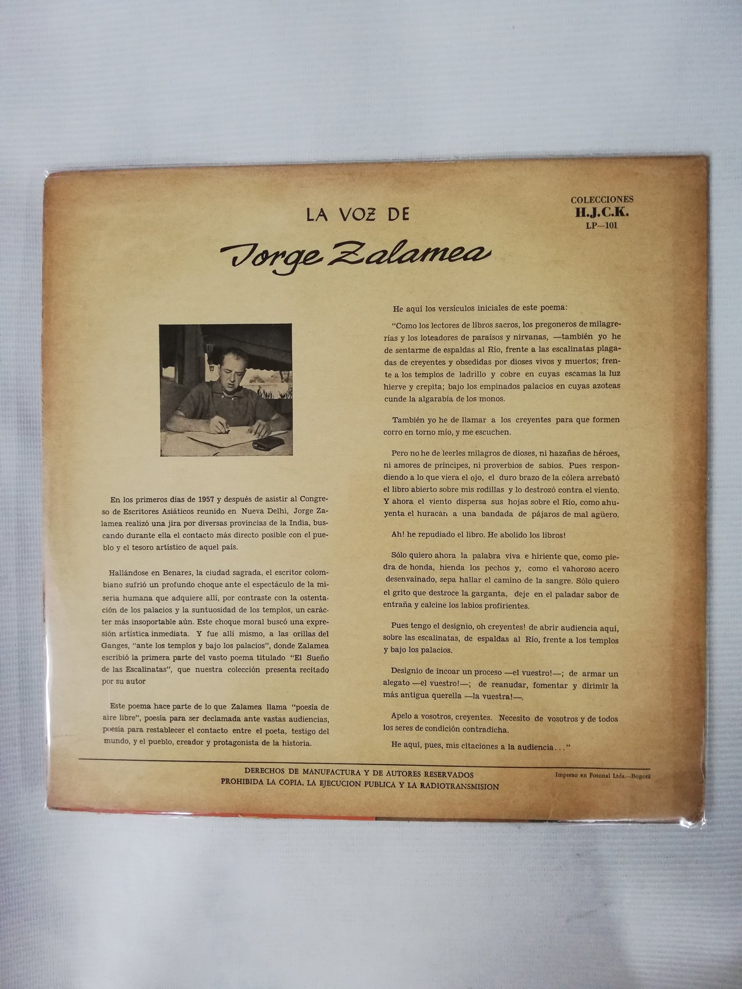 LP EL SUEÑO DE LAS ESCALINATAS PRIMERA PARTE - JORGE ZALAMEA