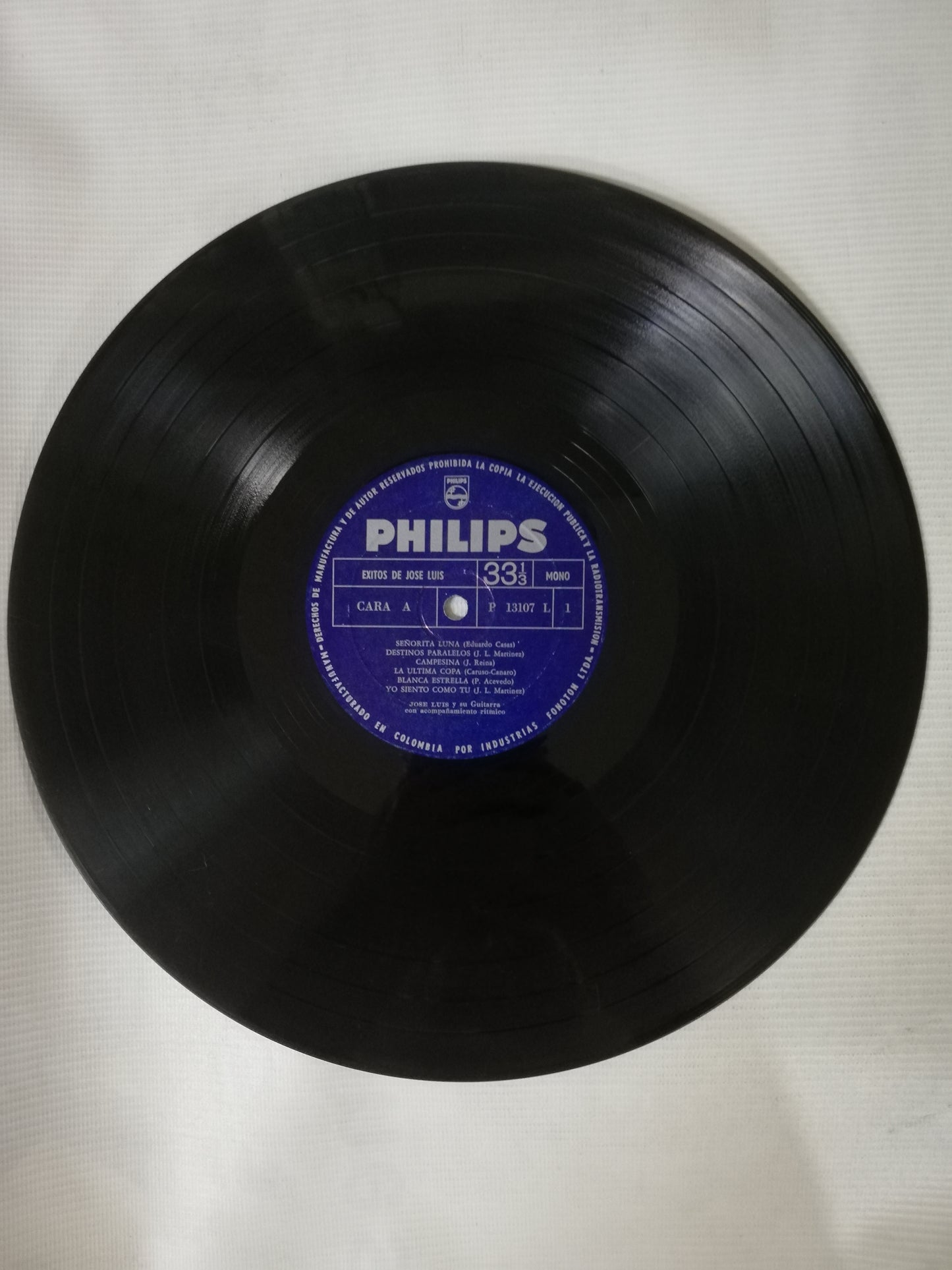 LP JOSÉ LUIS - JOSÉ LUIS Y SU GUITARRA, CON ACOMPAÑAMIENTO RITMICO