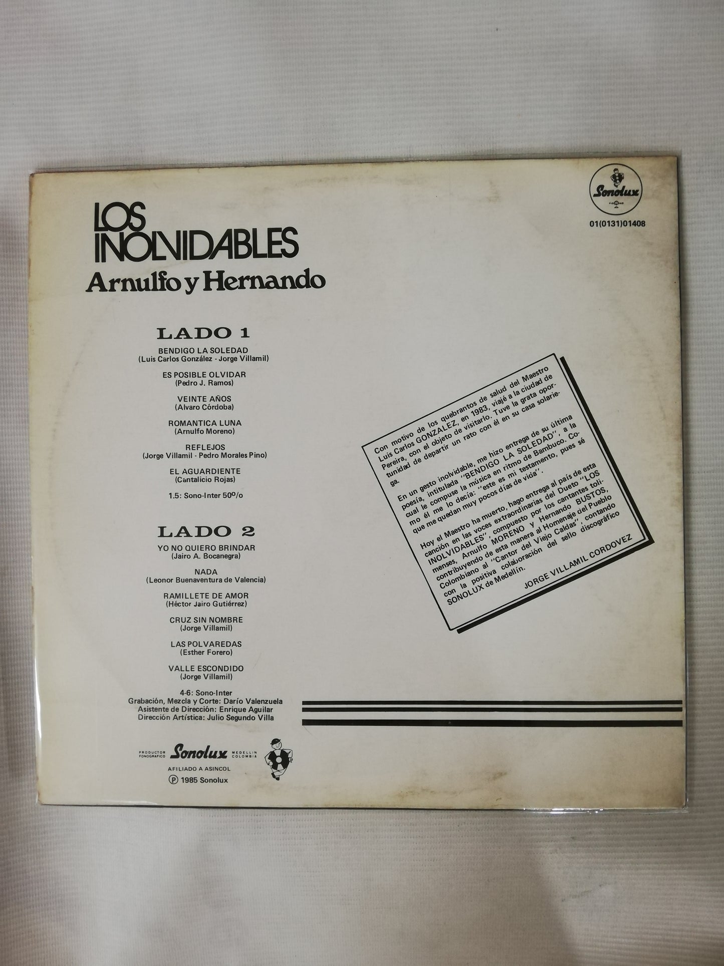 LP ARNULFO Y HERNANDO - LOS INOLVIDABLES