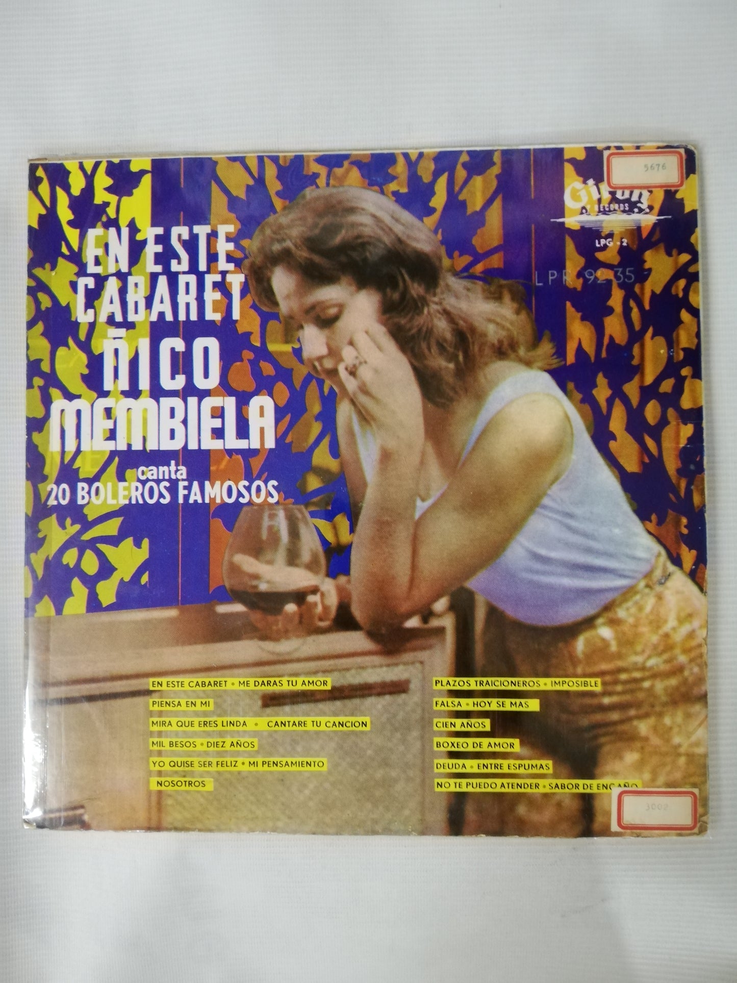 LP ÑICO MEMBIELA - EN ESTE CABARET: CANTA 20 BOLEROS FAMOSOS