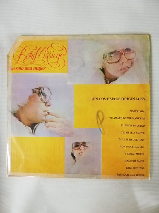 LP BETTY MISSIEGO - TAN SOLO UNA MUJER