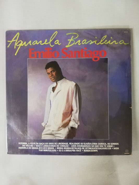 LP EMILIO SANTIAGO - AQUARELA BRASILERA