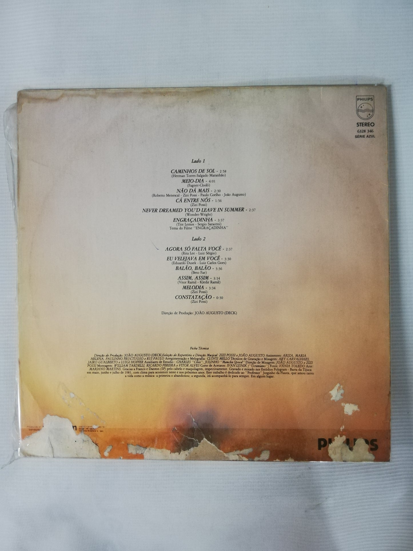 LP ZIZI POSSI - UN MINUTO ALÉM