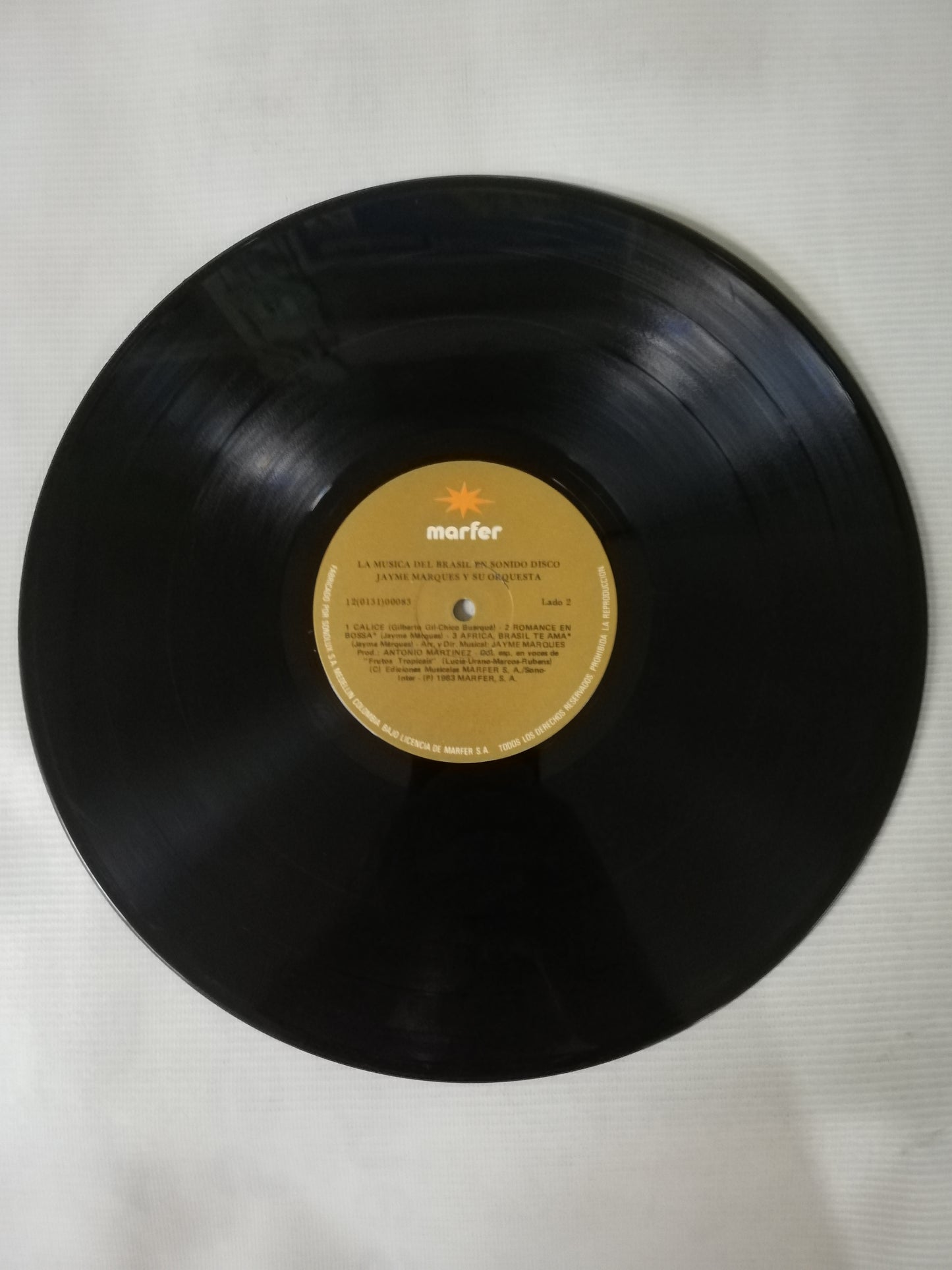 LP JAYME MARQUES Y SU ORQUESTA - LA MÚSICA DE BRASIL EN SONIDO DISCO