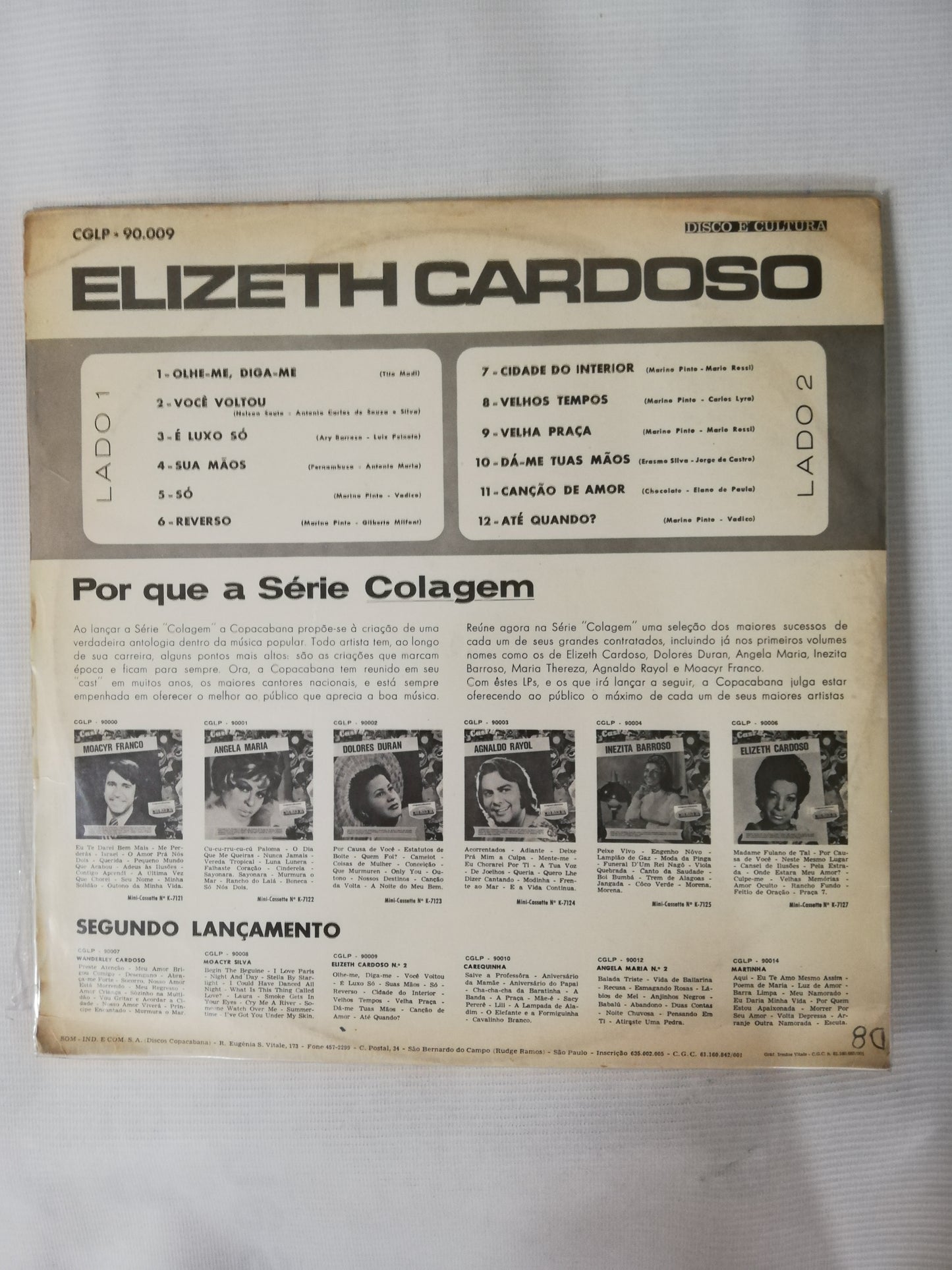 LP ELIZETH CARDOSO - ELIZETH CARDOSO No. 2