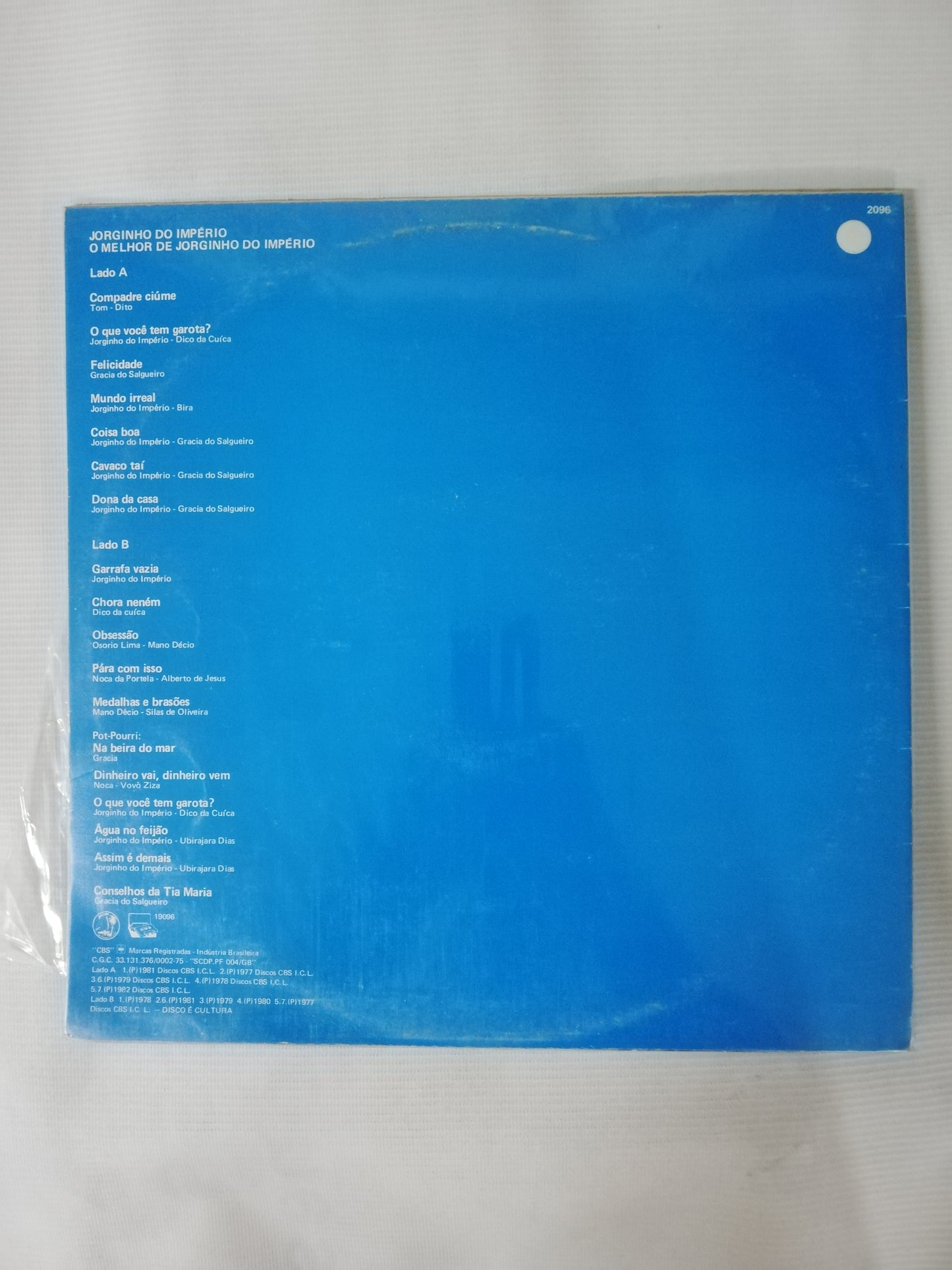 LP JORGINHO DO IMPÉRIO - O MELHOR DE JORGINHO DO IMPÉRIO