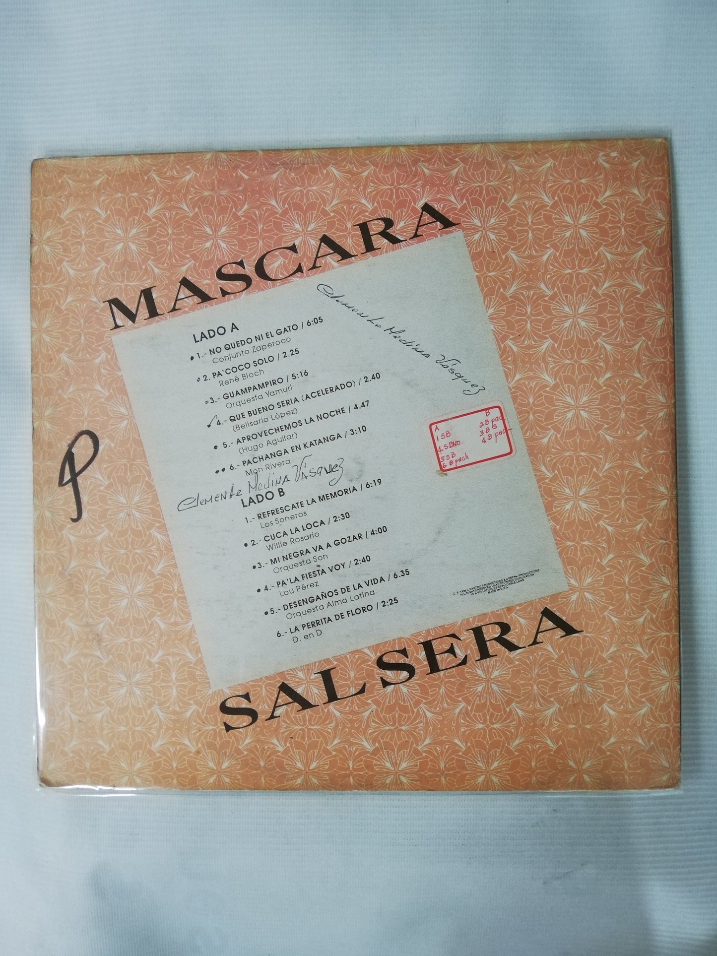 LP MASCARA SALSERA - MASCARA SALSERA VOL. I