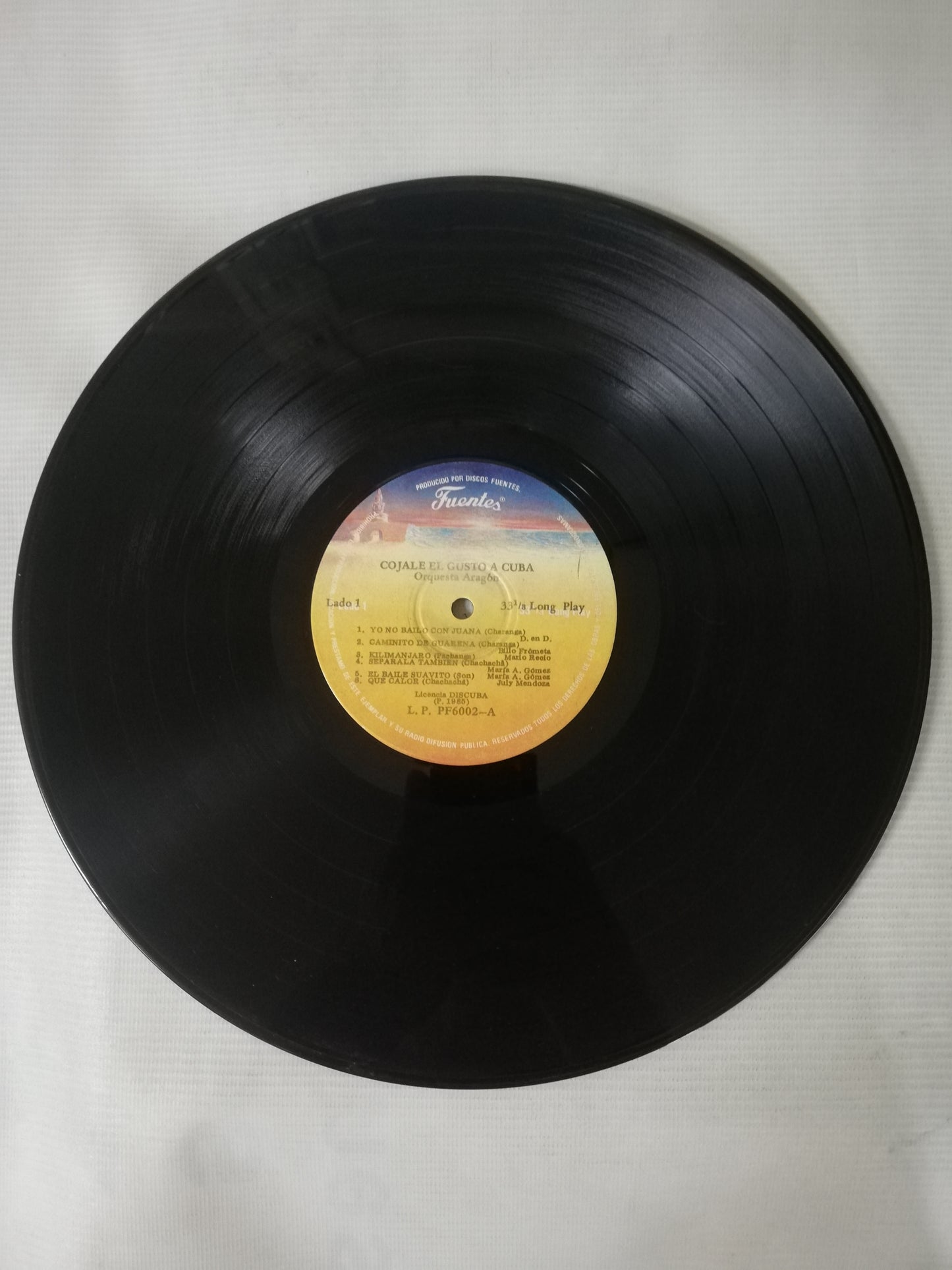 LP ORQUESTA ARAGON - COJALE EL GUSTO A CUBA