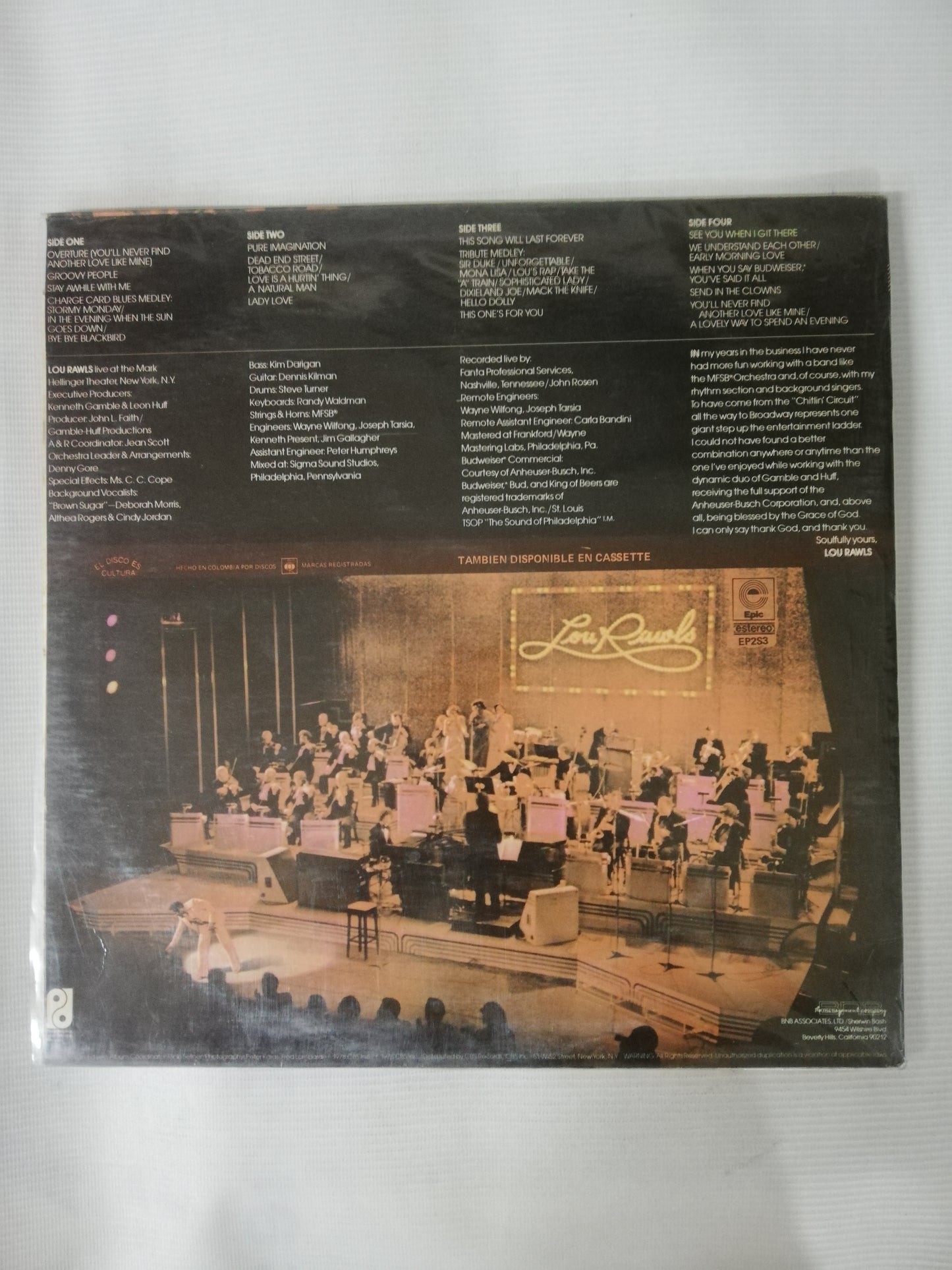 LP LOU RAWLS - LIVE - VINYL X 2