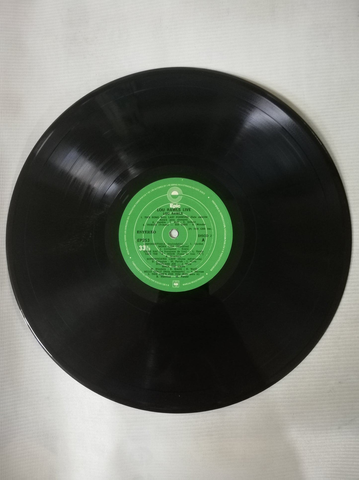 LP LOU RAWLS - LIVE - VINYL X 2