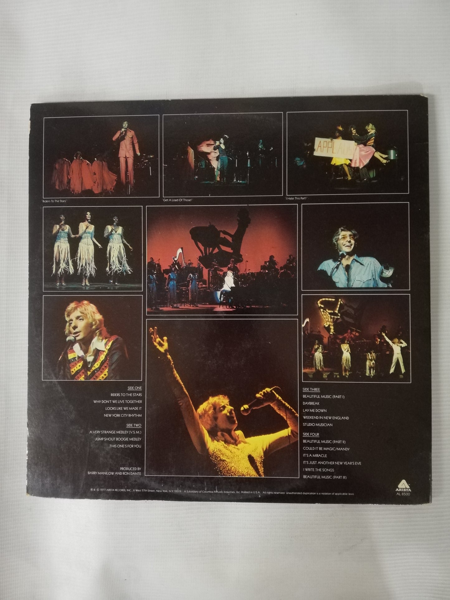 LP BARRY MANILOW - LIVE - VINYL X 2