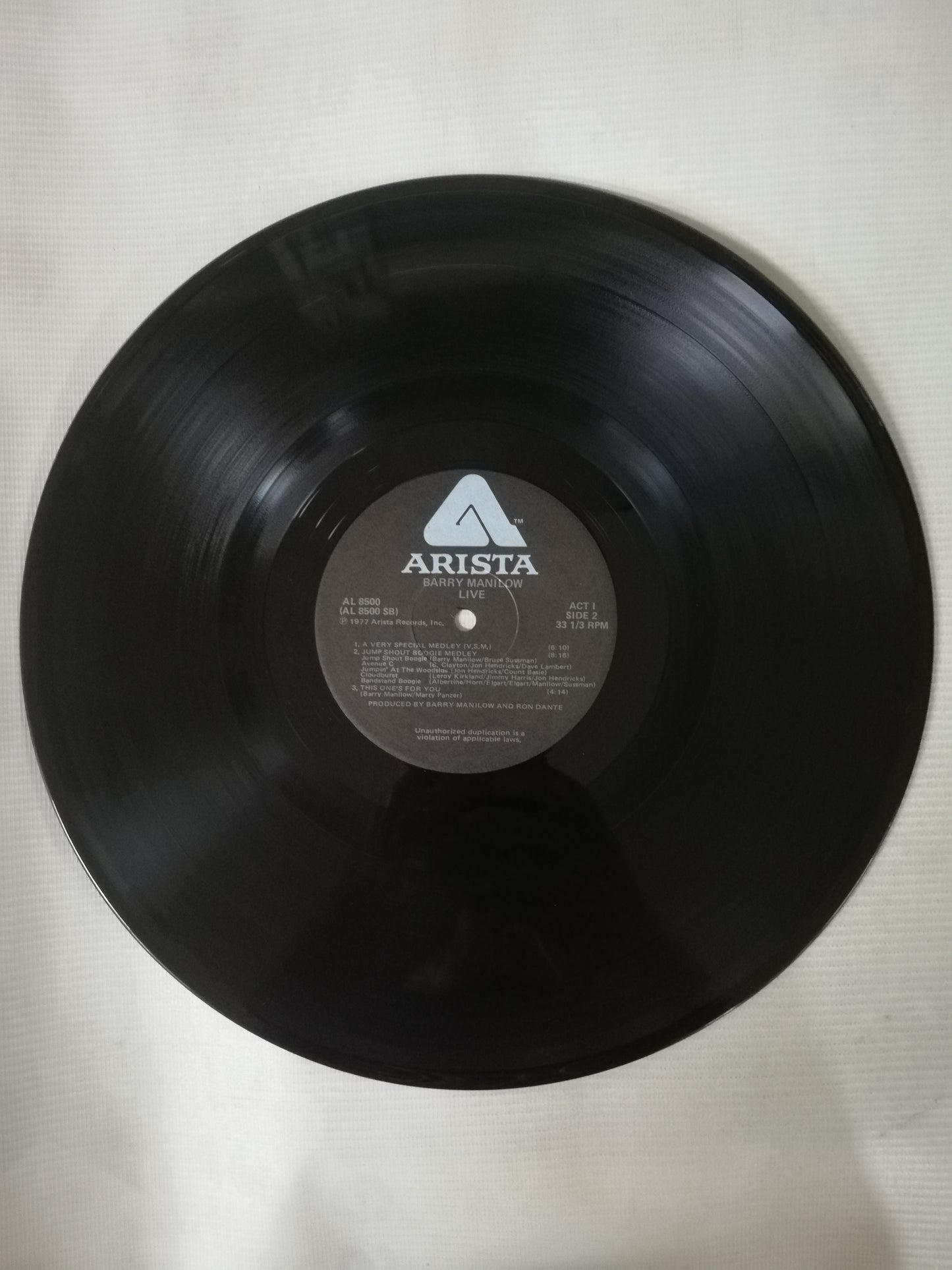 LP BARRY MANILOW - LIVE - VINYL X 2