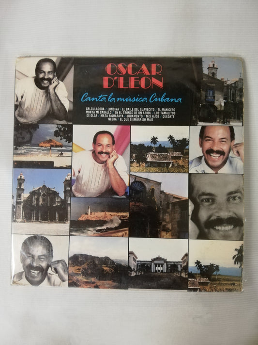 LP OSCAR DE LEÓN - CANTA LA MÚSICA CUBANA