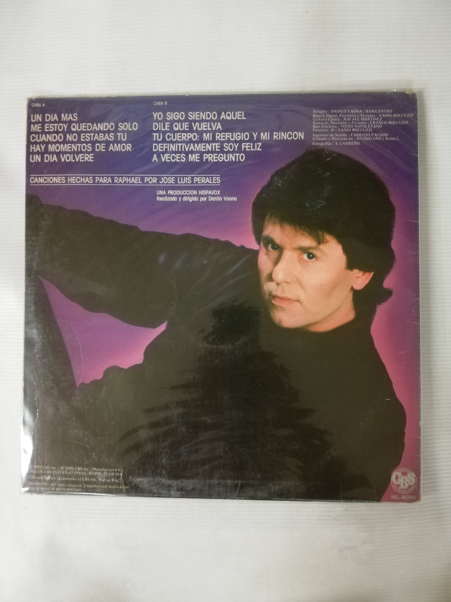 LP RAPHAEL - 25 ANIVERSARIO - YO SIGO SIENDO AQUEL