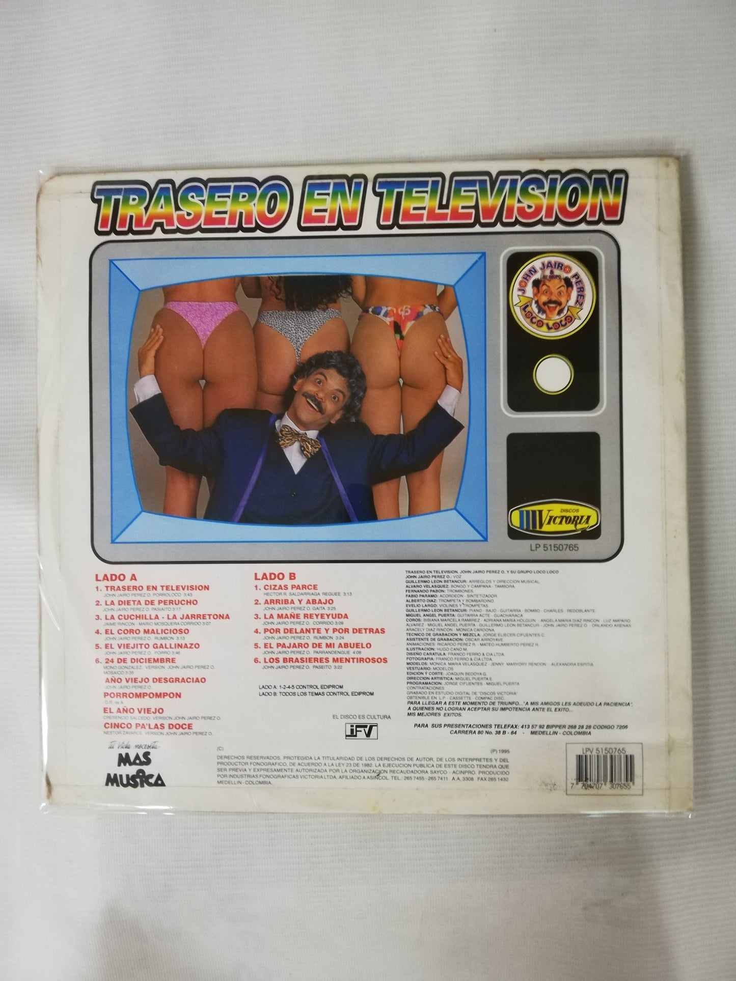 LP JOHN JAIRO PEREZ & SU GRUPO LOCO LOCO - TRASERO EN TELEVISIÓN