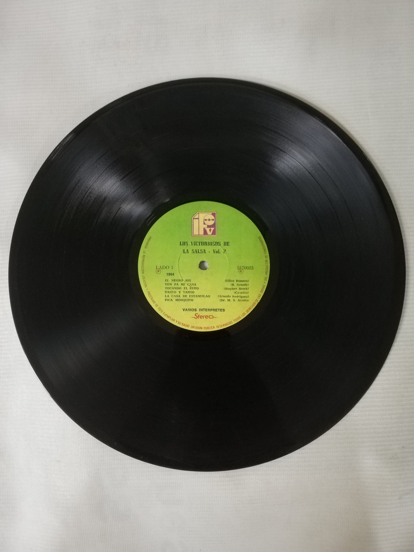LP LOS VICTORIOSOS DE LA SALSA - LOS VICTORIOSOS DE LA SALSA VOL. 2