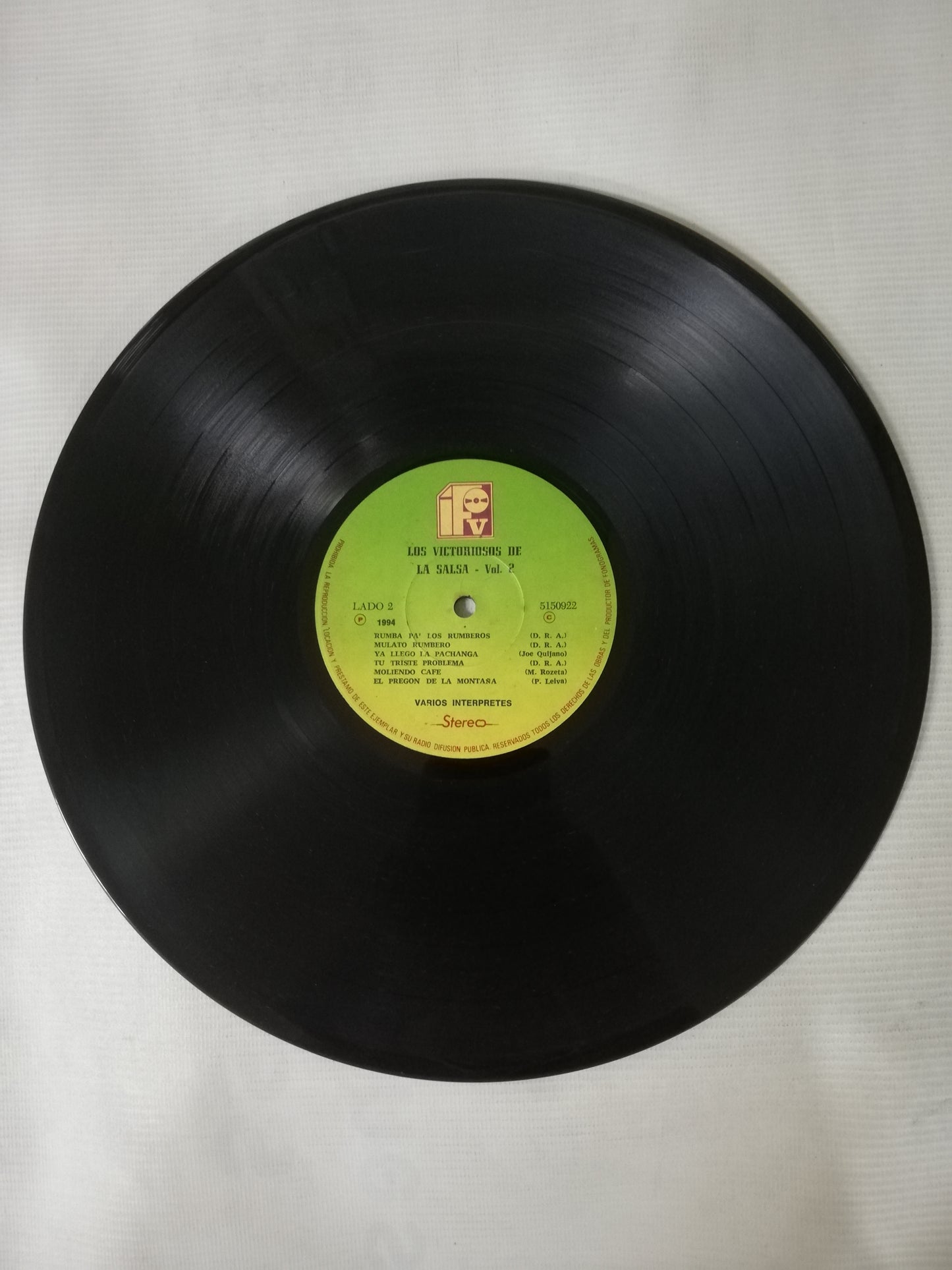 LP LOS VICTORIOSOS DE LA SALSA - LOS VICTORIOSOS DE LA SALSA VOL. 2