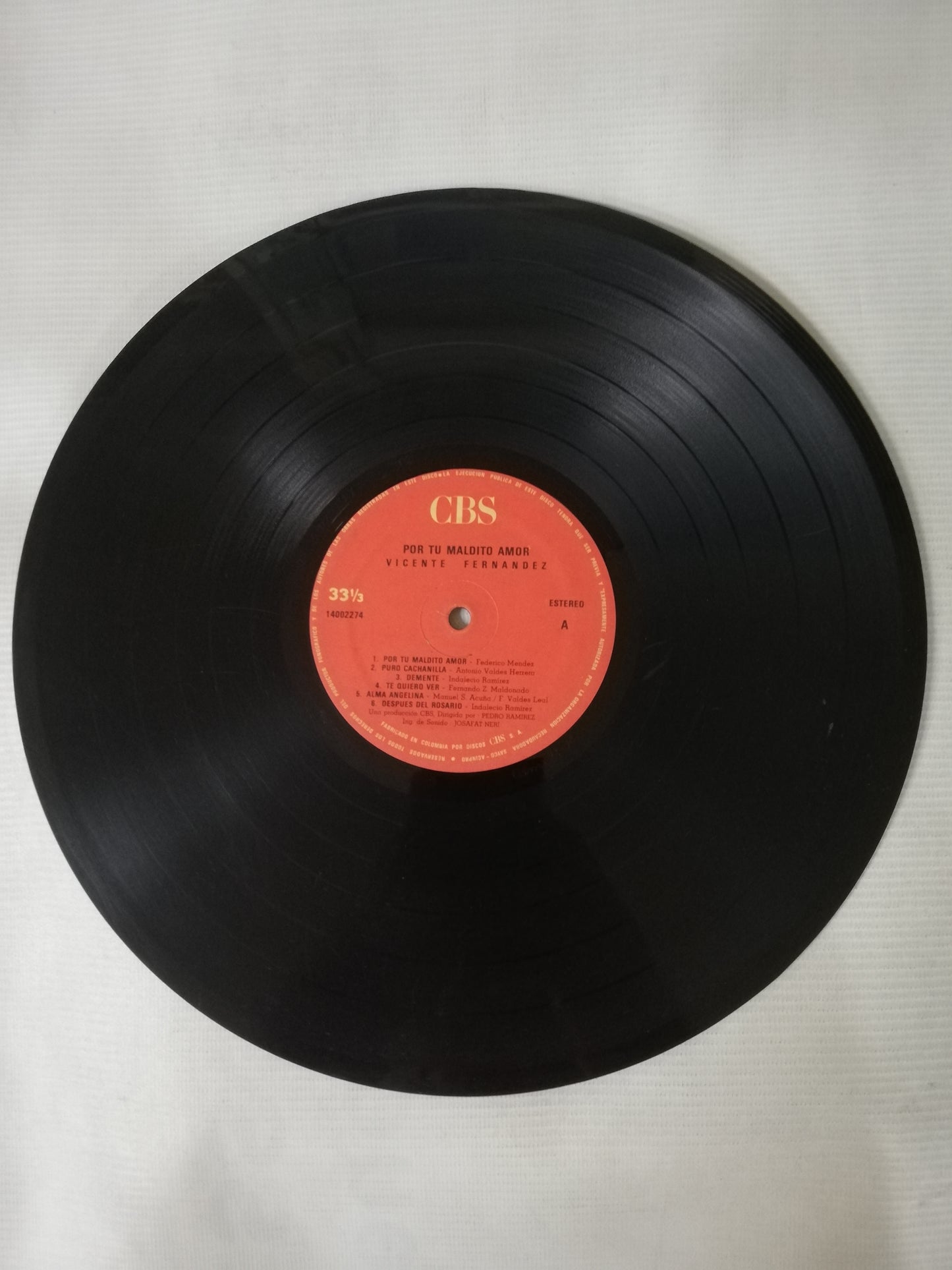 LP VICENTE FERNANDEZ - POR TU MALDITO AMOR