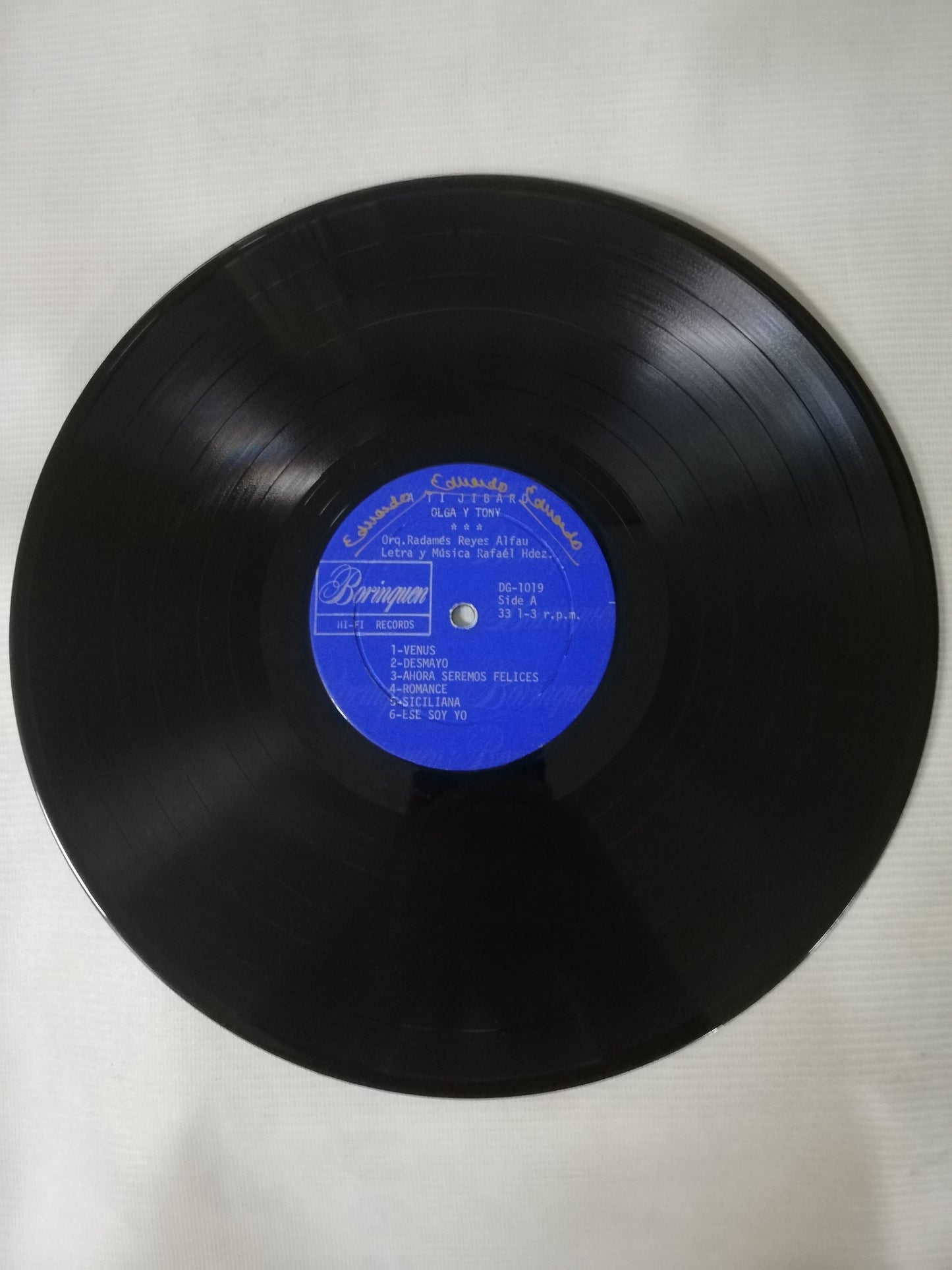 LP OLGA CHORENS Y TONY ALVAREZ - A TI JIBARO