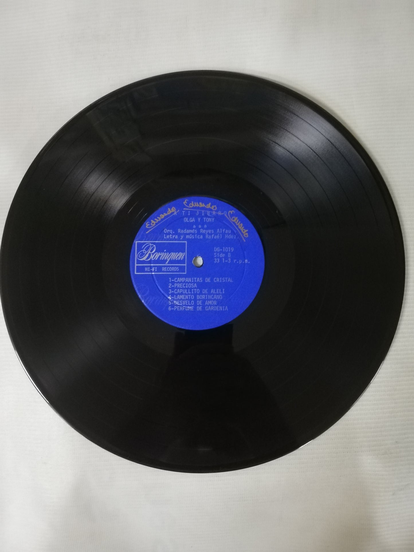 LP OLGA CHORENS Y TONY ALVAREZ - A TI JIBARO