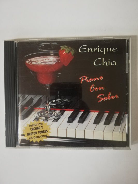CD ENRIQUE CHIA - PIANO CON SABOR - FEATURING CACHAO Y NESTOR TORRES EN DANZONES